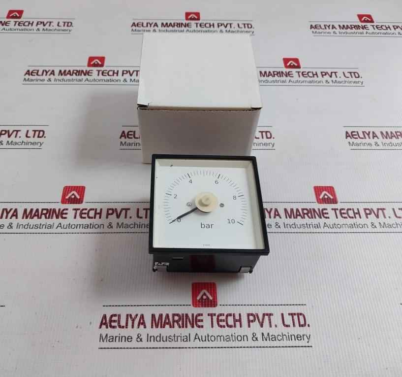 0-10 Bar Analog Panel Pressure Meter With New Condition