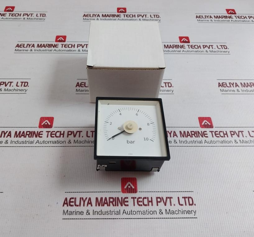0-10 Bar Analog Panel Pressure Meter With New Condition