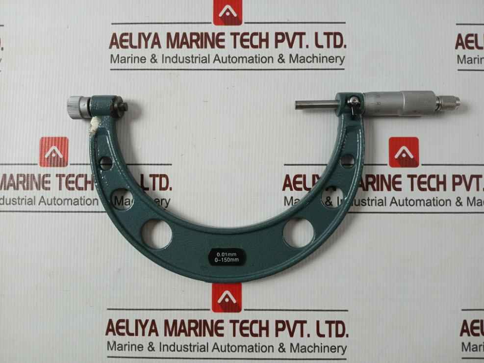 0-150 X 0.01Mm Micrometer With Adjustable Anvils Set 0 To 45