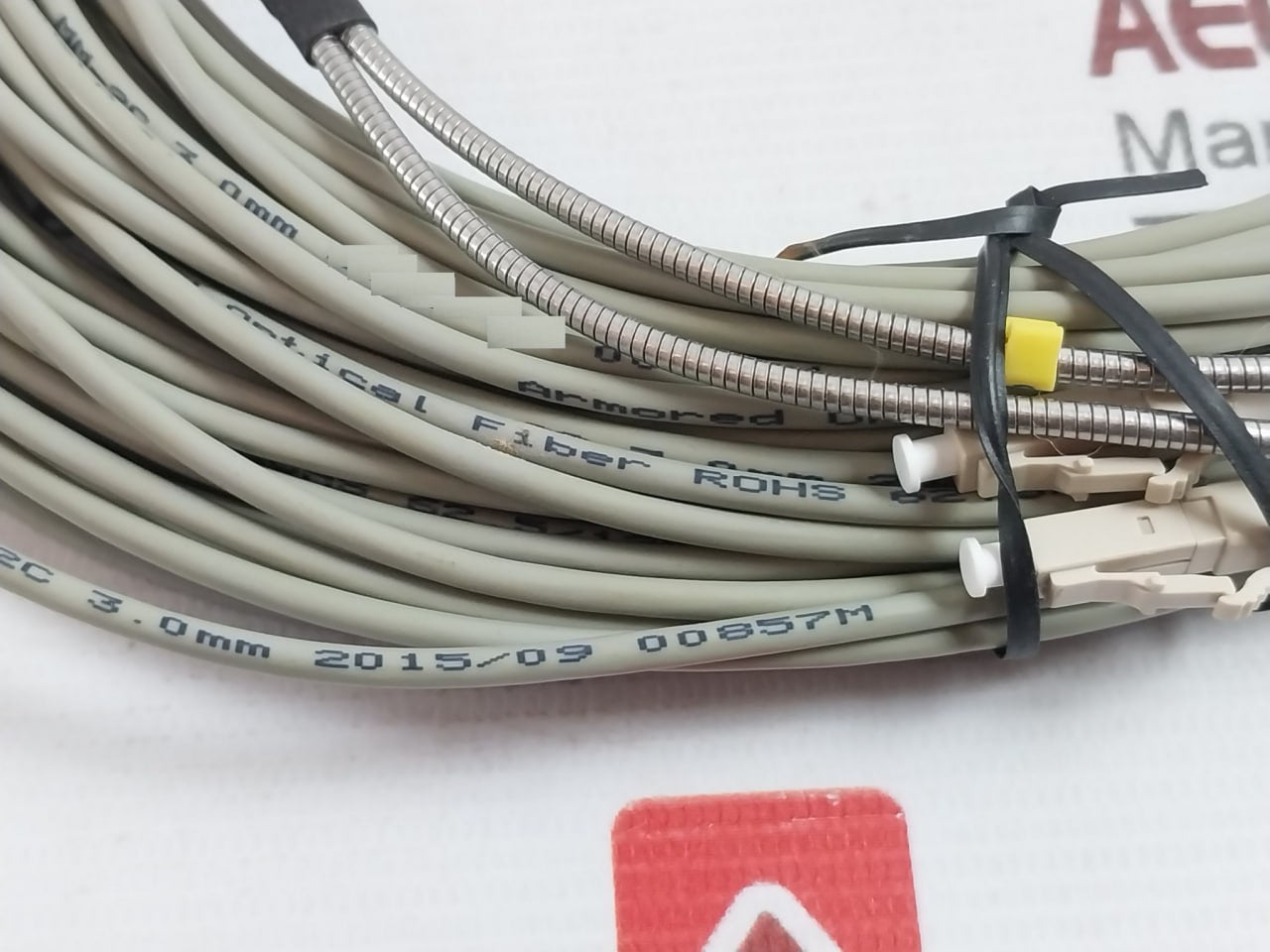 00857M Armored Optic Fiber Cable 62.5/125 Mm-2C 3.0Mm 62.5 Mm