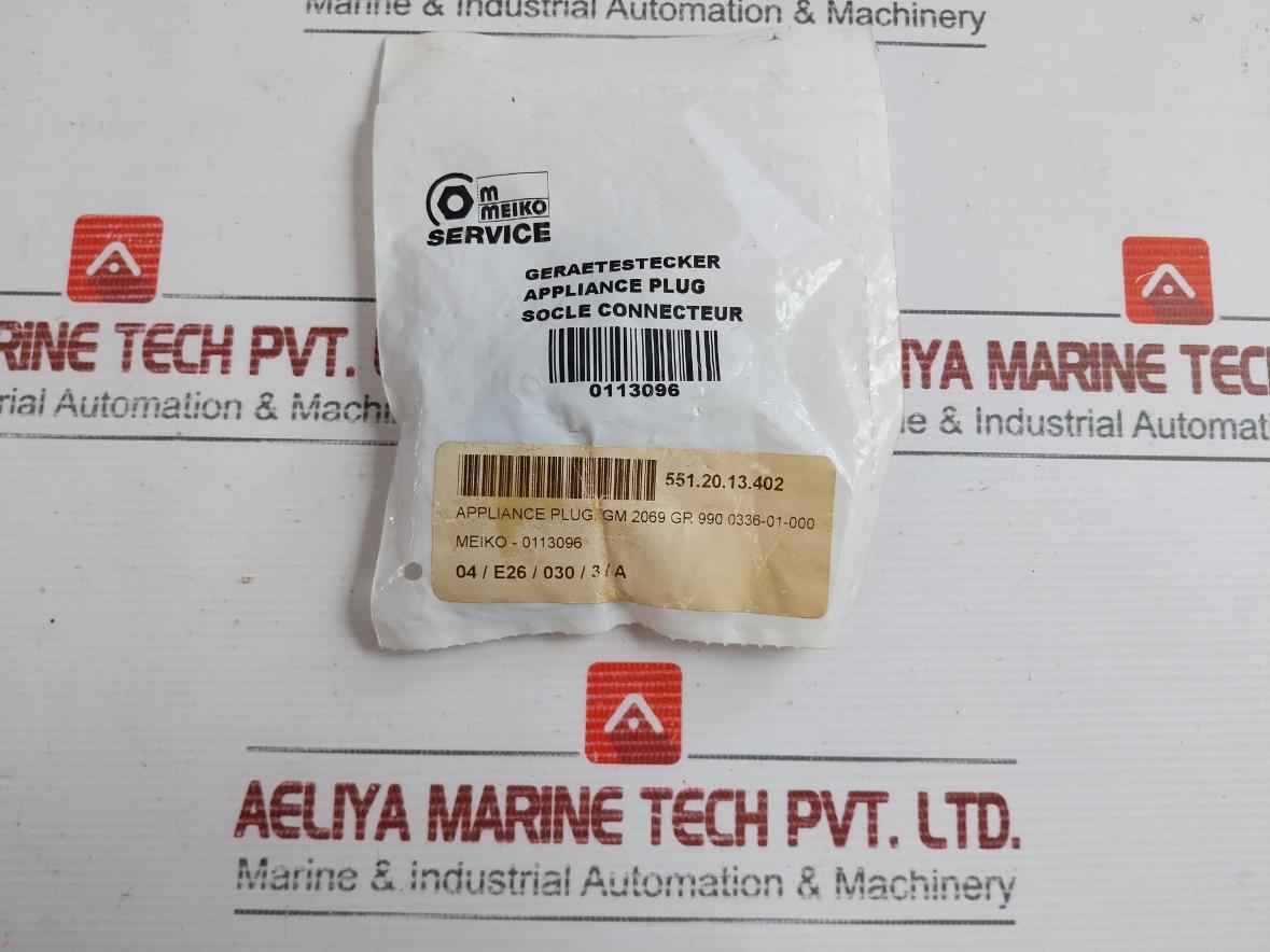0113096 Appliance Plug Connector Base Meiko