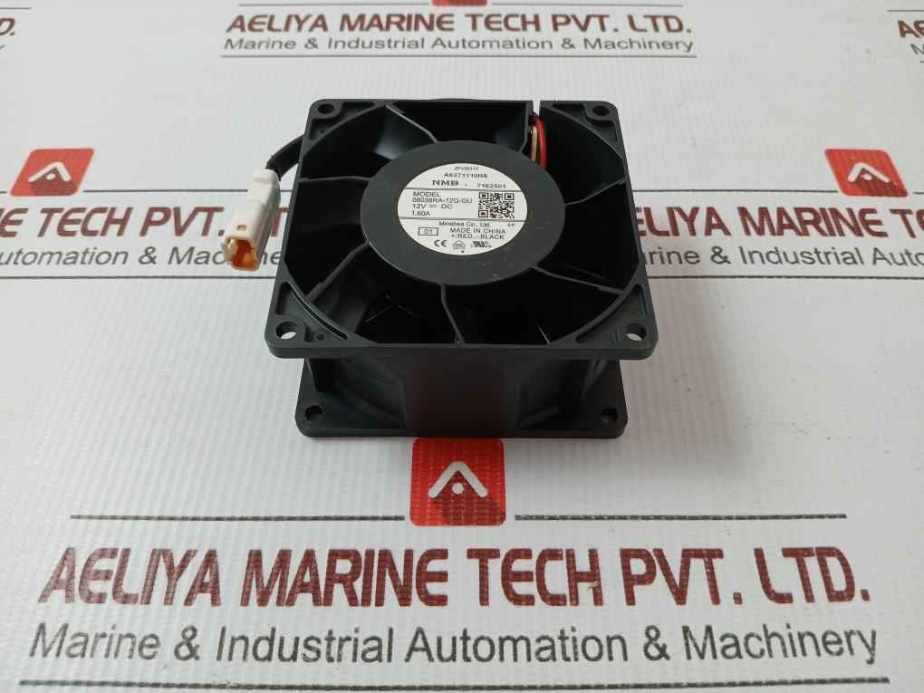 08038Ra-12Q-gu Dc Brushless Fan 12V Dc 1.60A 19.2W Nmb