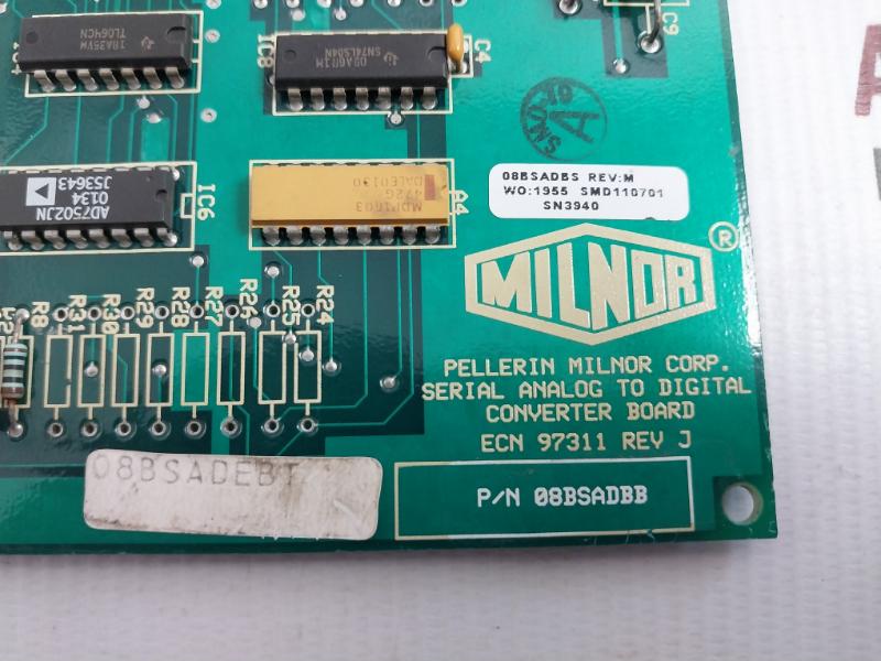 08Bsadebt Milnor Serial Analog To Digital Converter Board