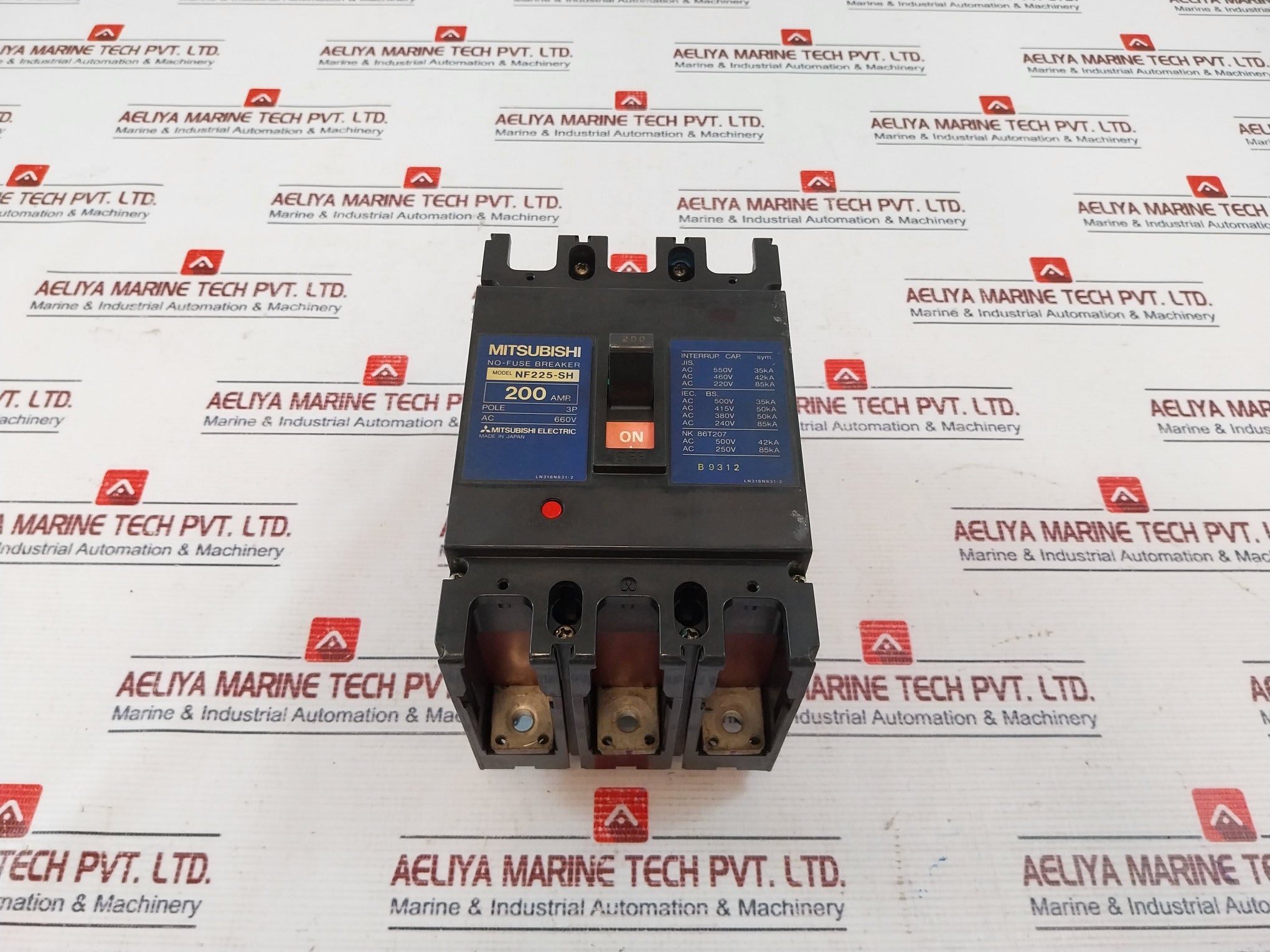 Mitsubishi Electric Nf225-sh 200Amp No-fuse Breaker 3Pole 660V