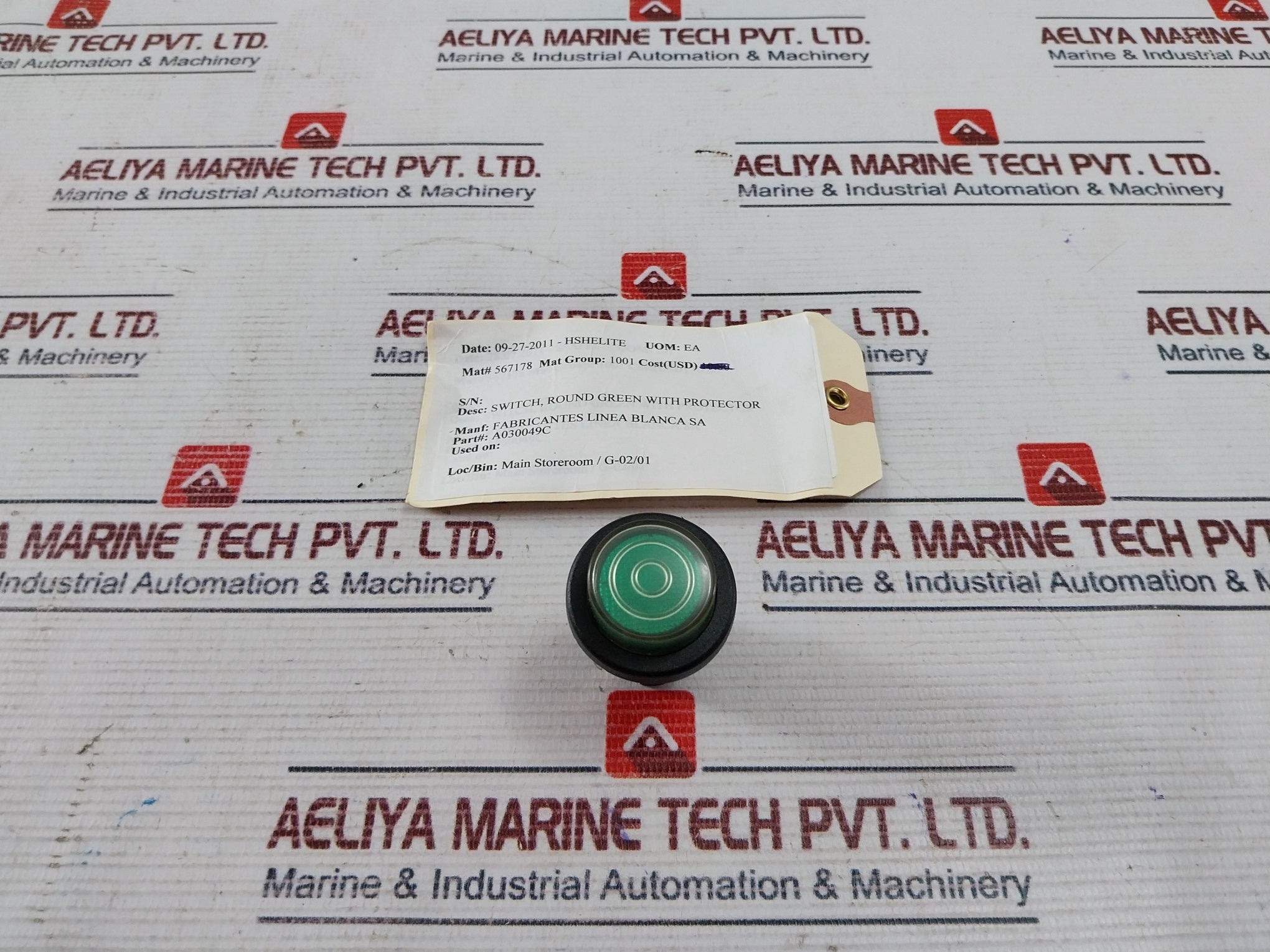 Rleil Rl5 T125/55 Green Button Round Pushbutton Switch