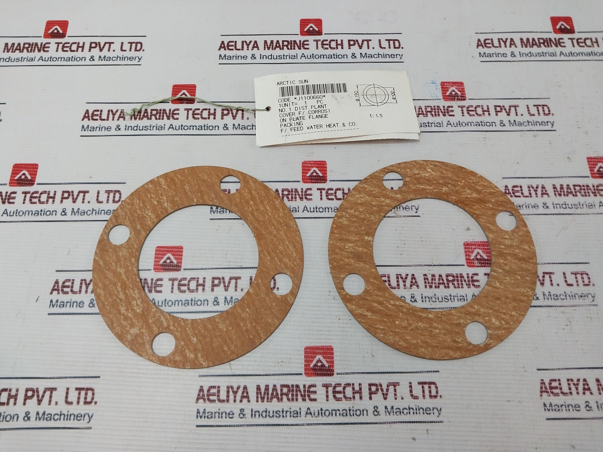 J1100660 T: 1.5 Cover F/Corrosion Plate Flange Packing