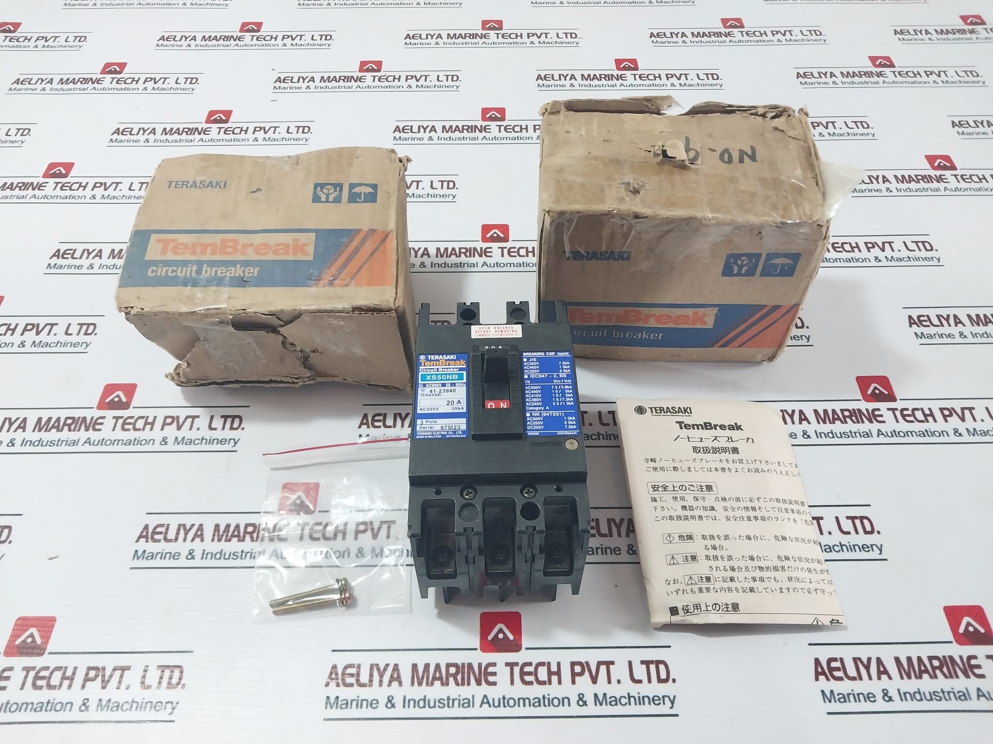 Terasaki Xs50Nb 3 Pole Circuit Breaker Ac660V 50-60Hz 20A