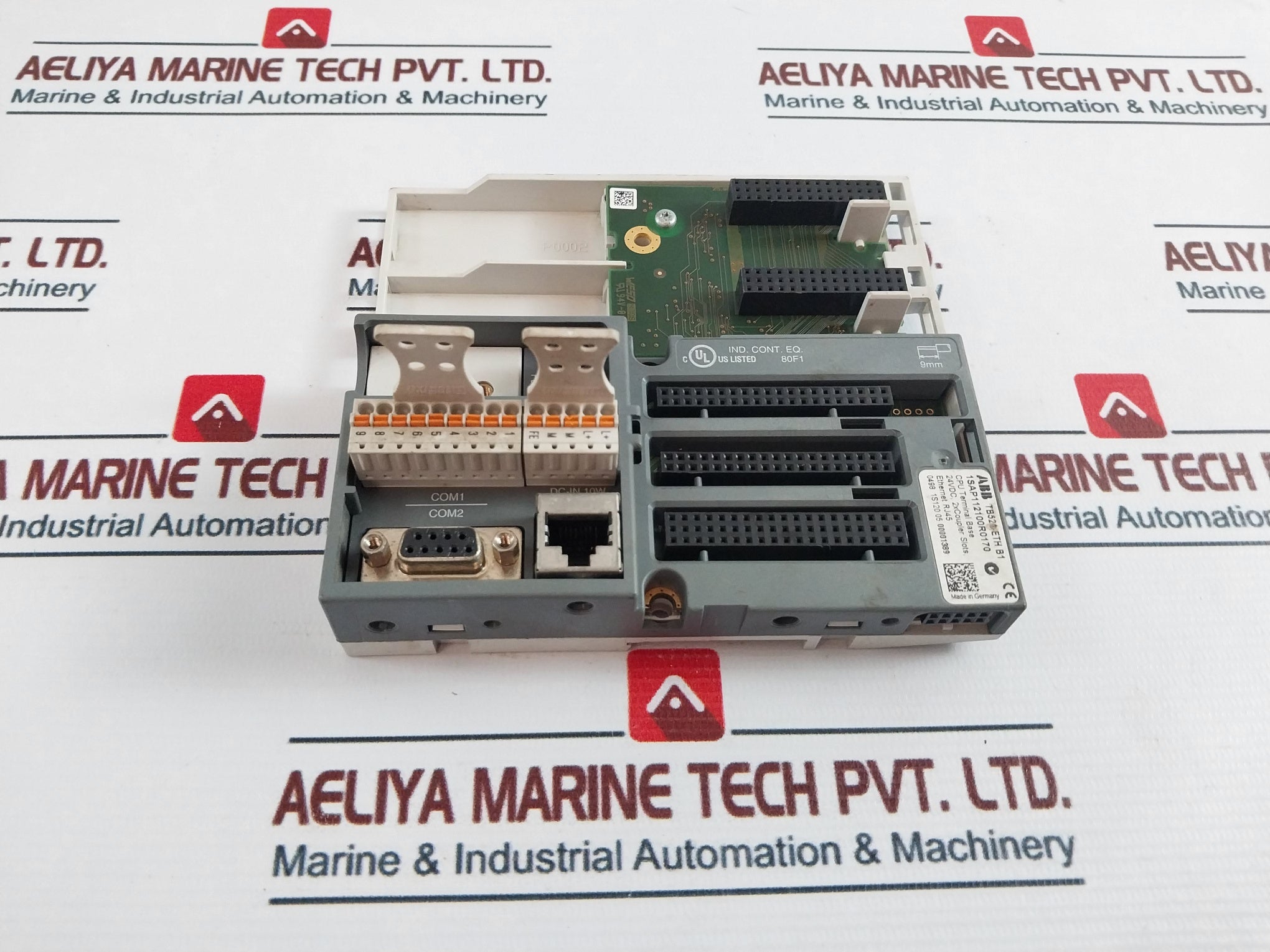 Abb 1Sap112100R0170 2Xcoupler Slots Cpu Terminal Base 24Vdc 94V-0