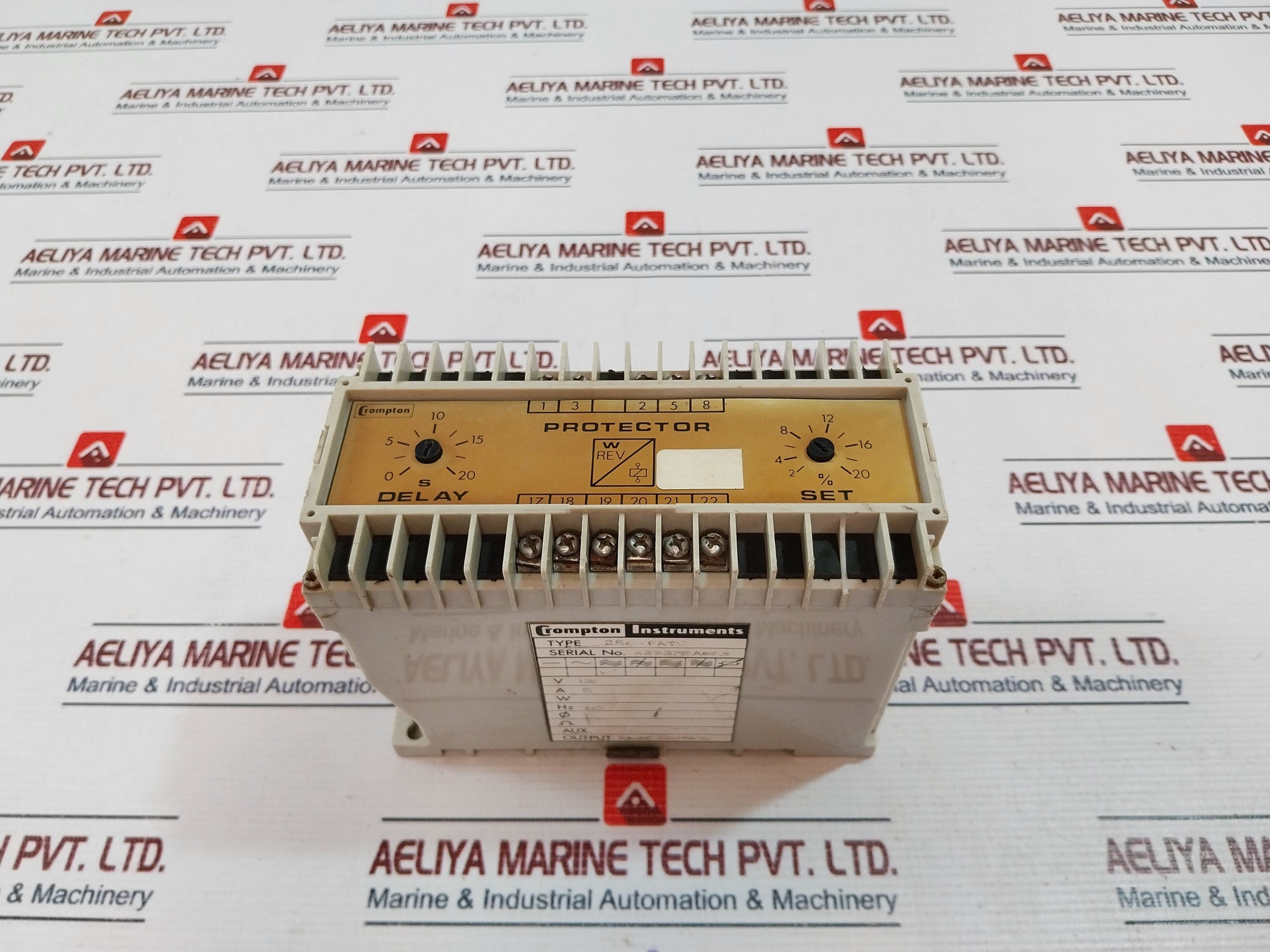 Crompton 256-patu Protector Trip Relay 0-20S Rev W 60Hz