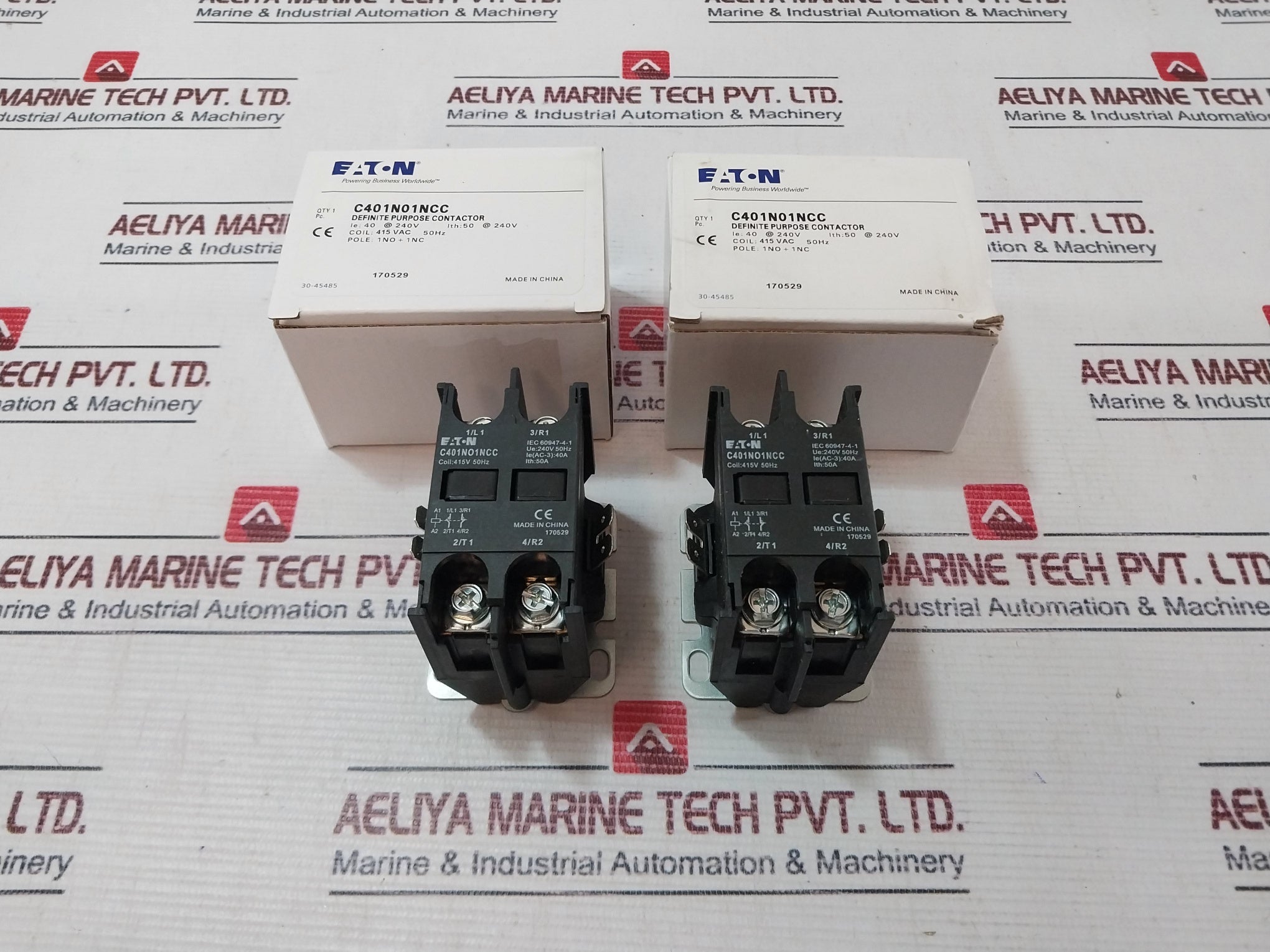 Lot Of 5X Eaton C401No1Ncc Definite Purpose Contactor 30-45485, 50Hz