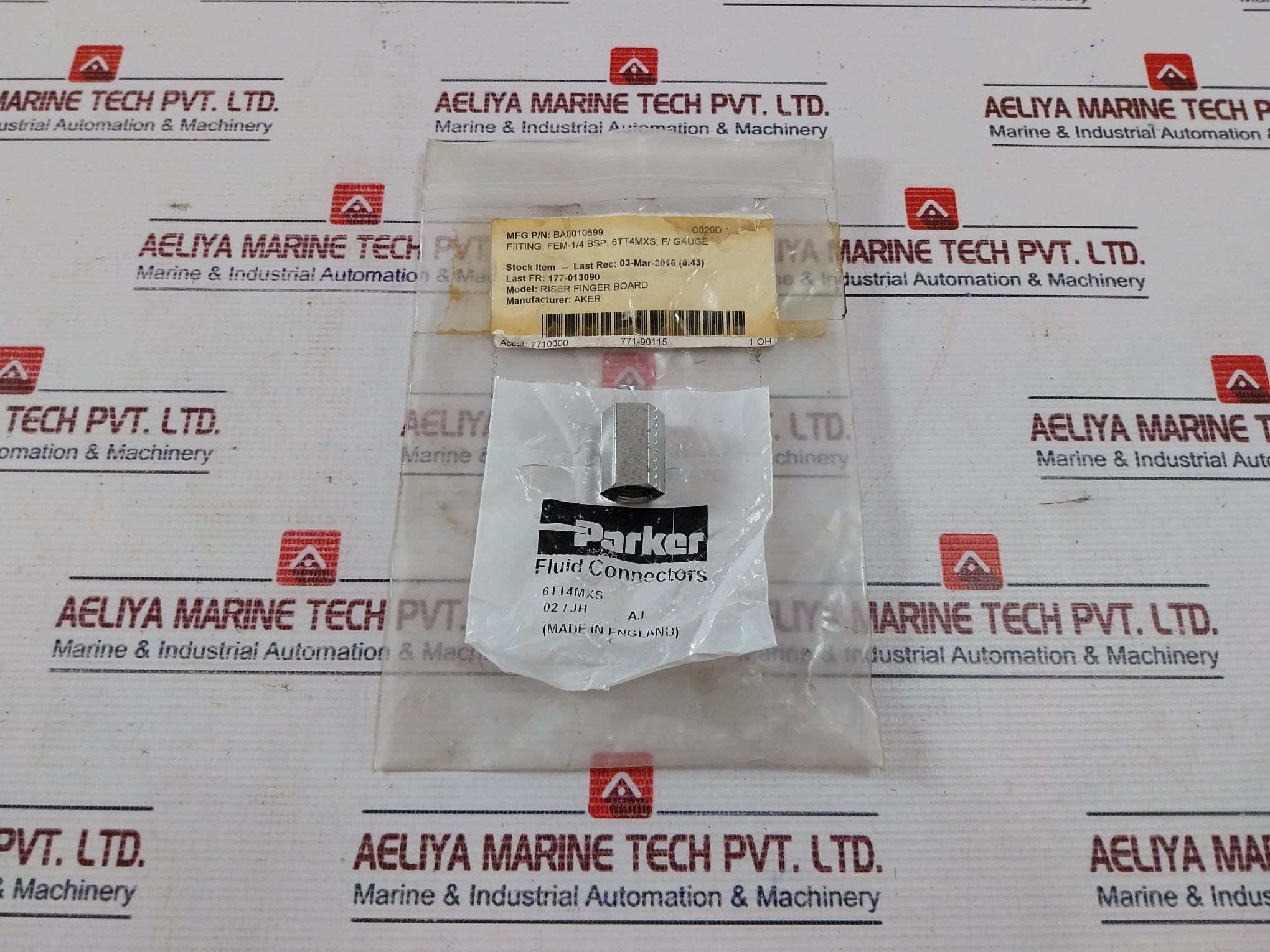 Parker 6Tt4Mxs Fluid Connector Ba0010699