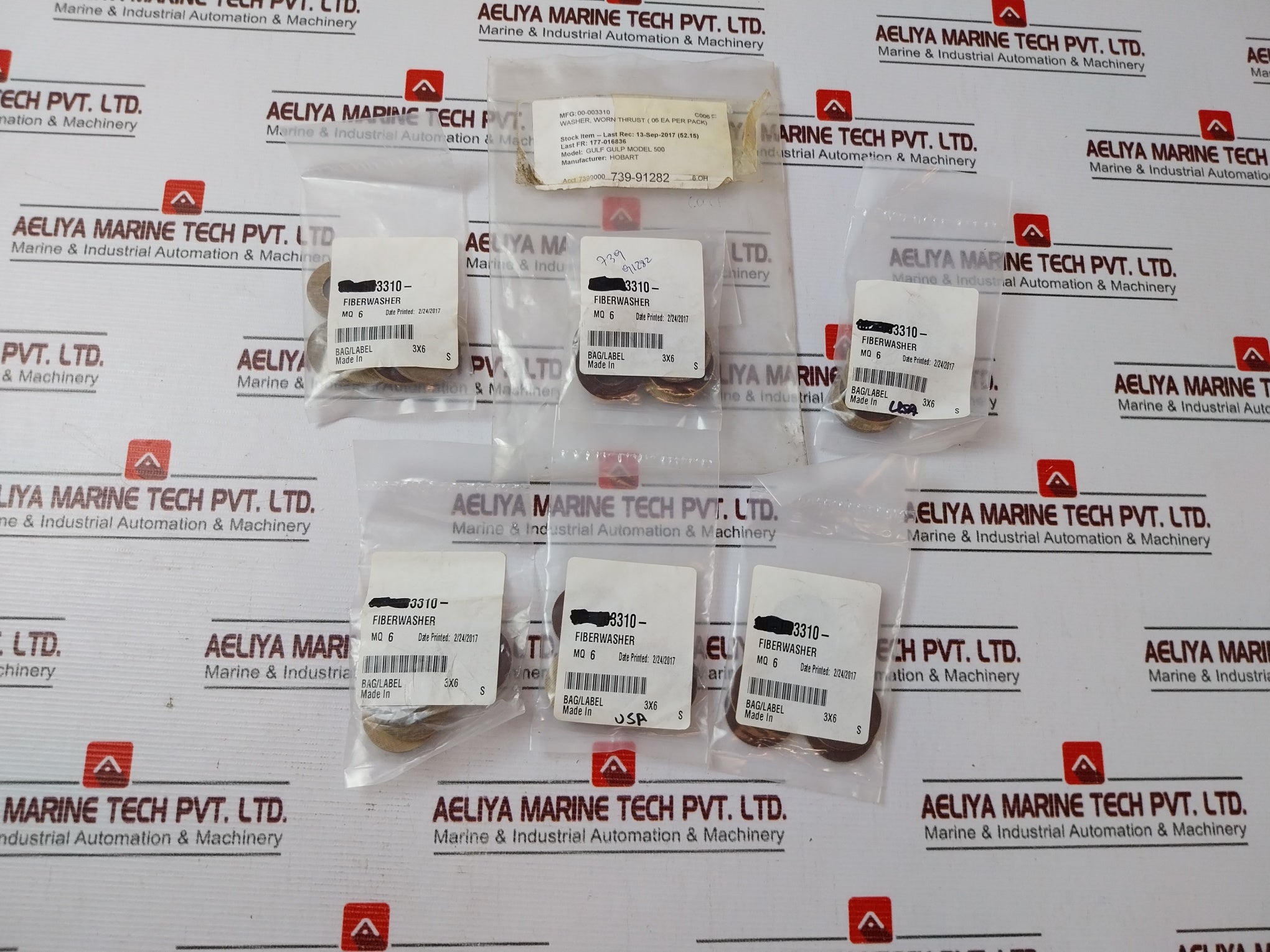 Hobart 00-003310 Worn Thrust Fiberwasher (1 Pack = 6 Pcs)