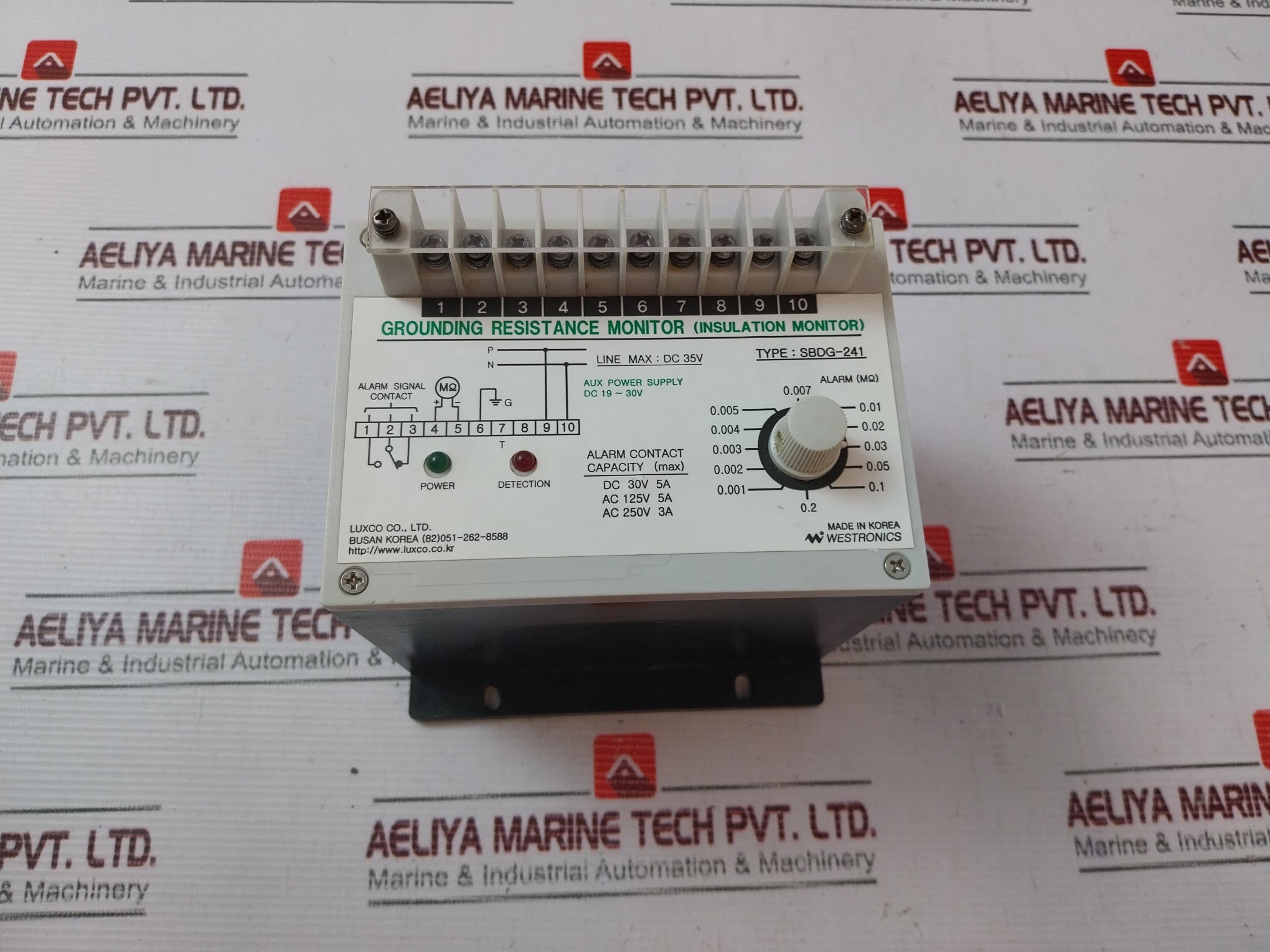 Westronics Sbdg-241 Grounding Resistance Monitor (Insulation Monitor) Dc 19~30V