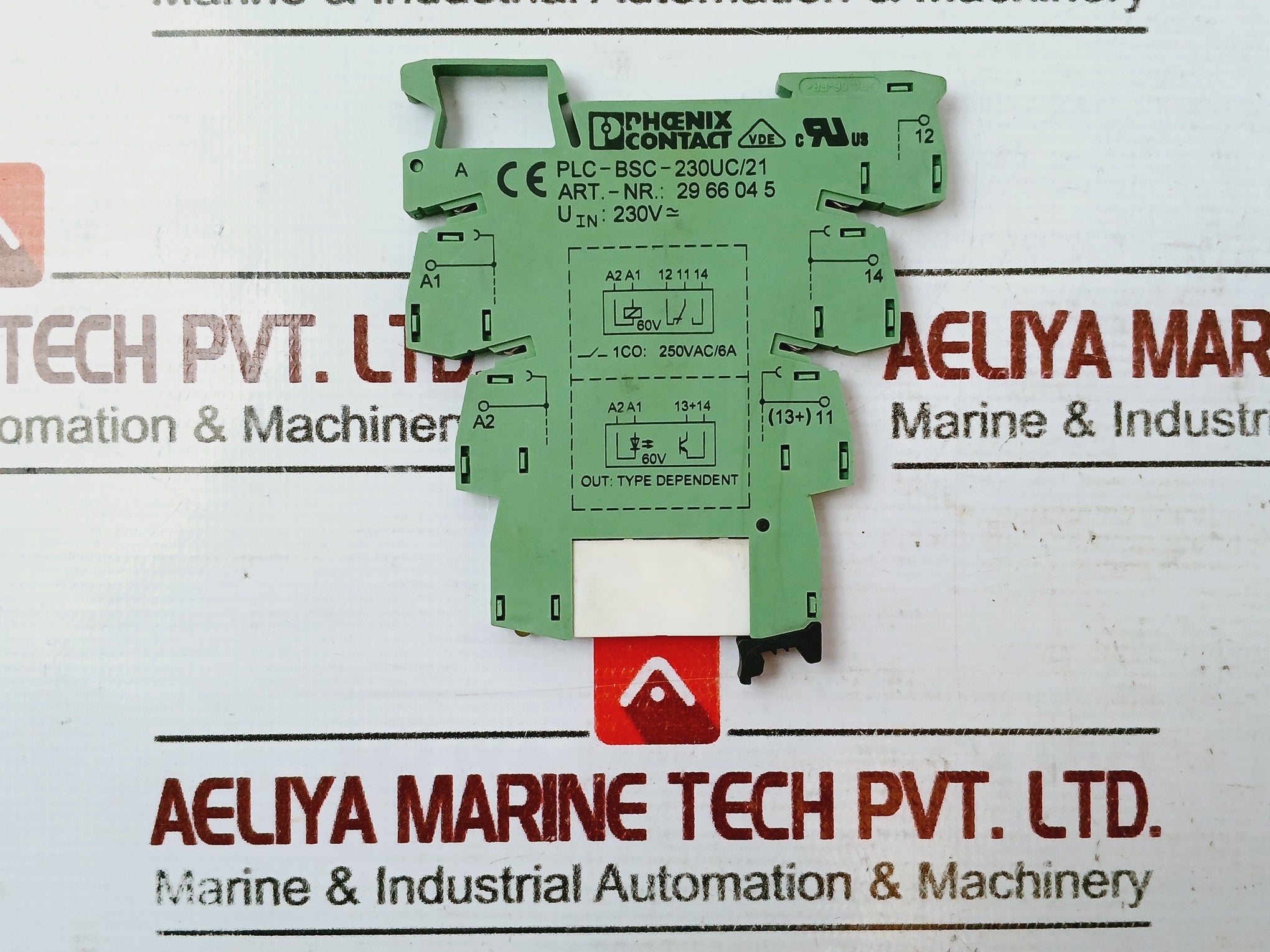 Phoenix Contact 2961118 Relay With Base 29 66 04 5 Plc-bsc-230Uc/21