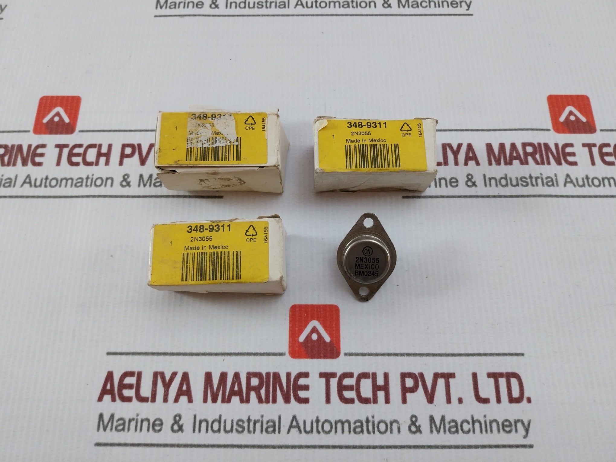 Lot of 3X RS 348-9311 Power Transistor 2N3055