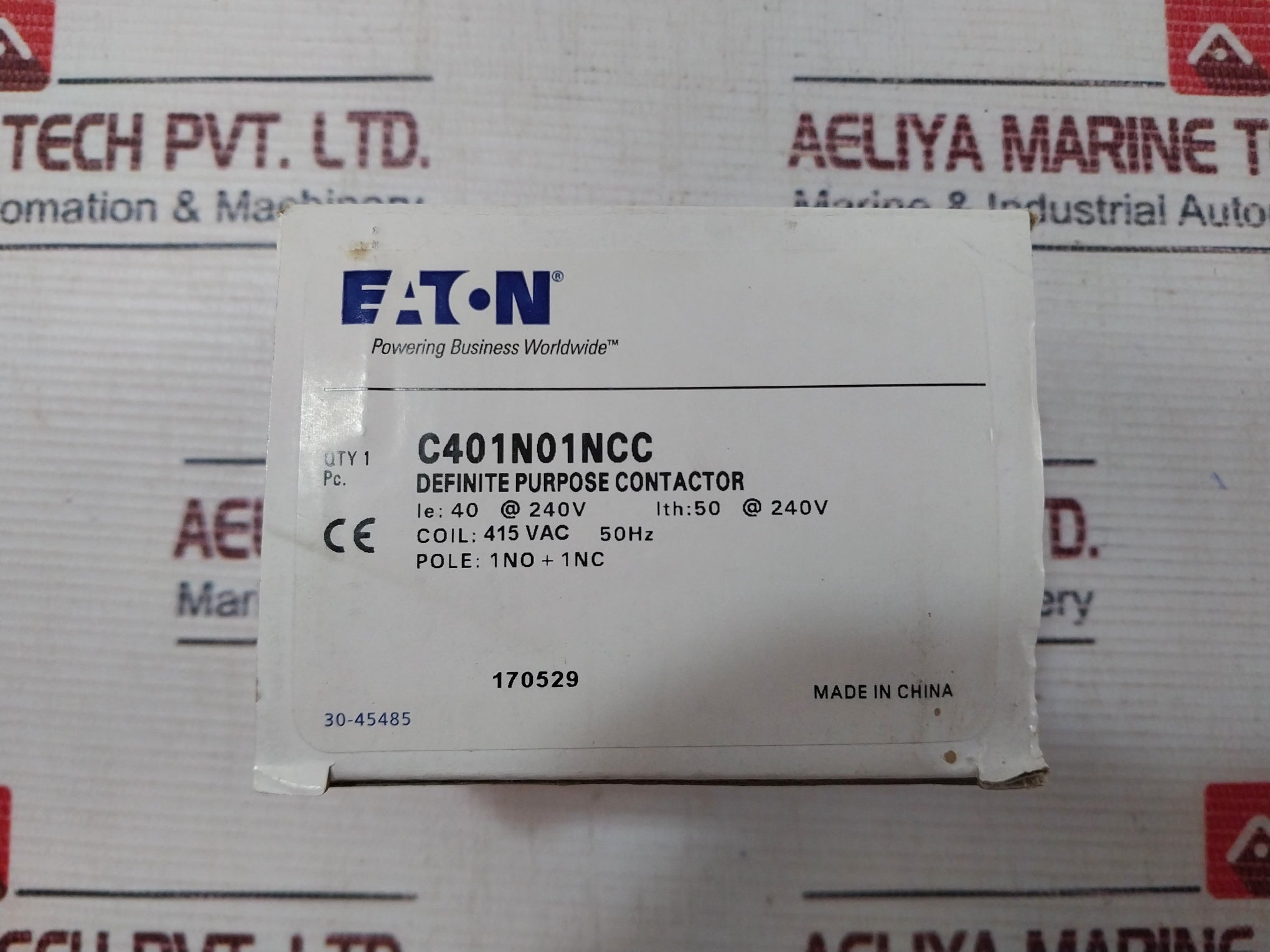 Lot Of 5X Eaton C401No1Ncc Definite Purpose Contactor 30-45485, 50Hz