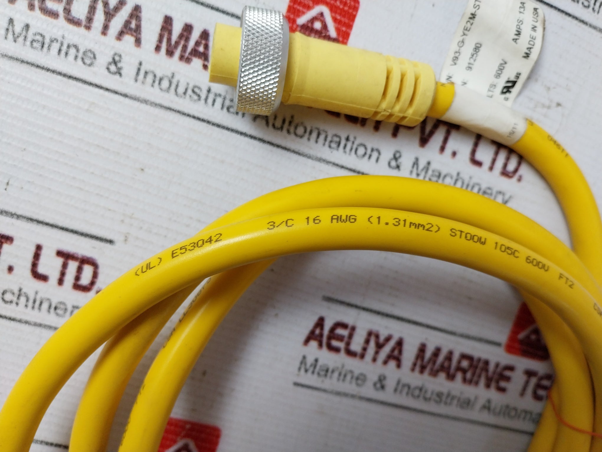 Pepperl+Fuchs V93-g-ye2M-stoow Extension Straight Cable 13A 600V