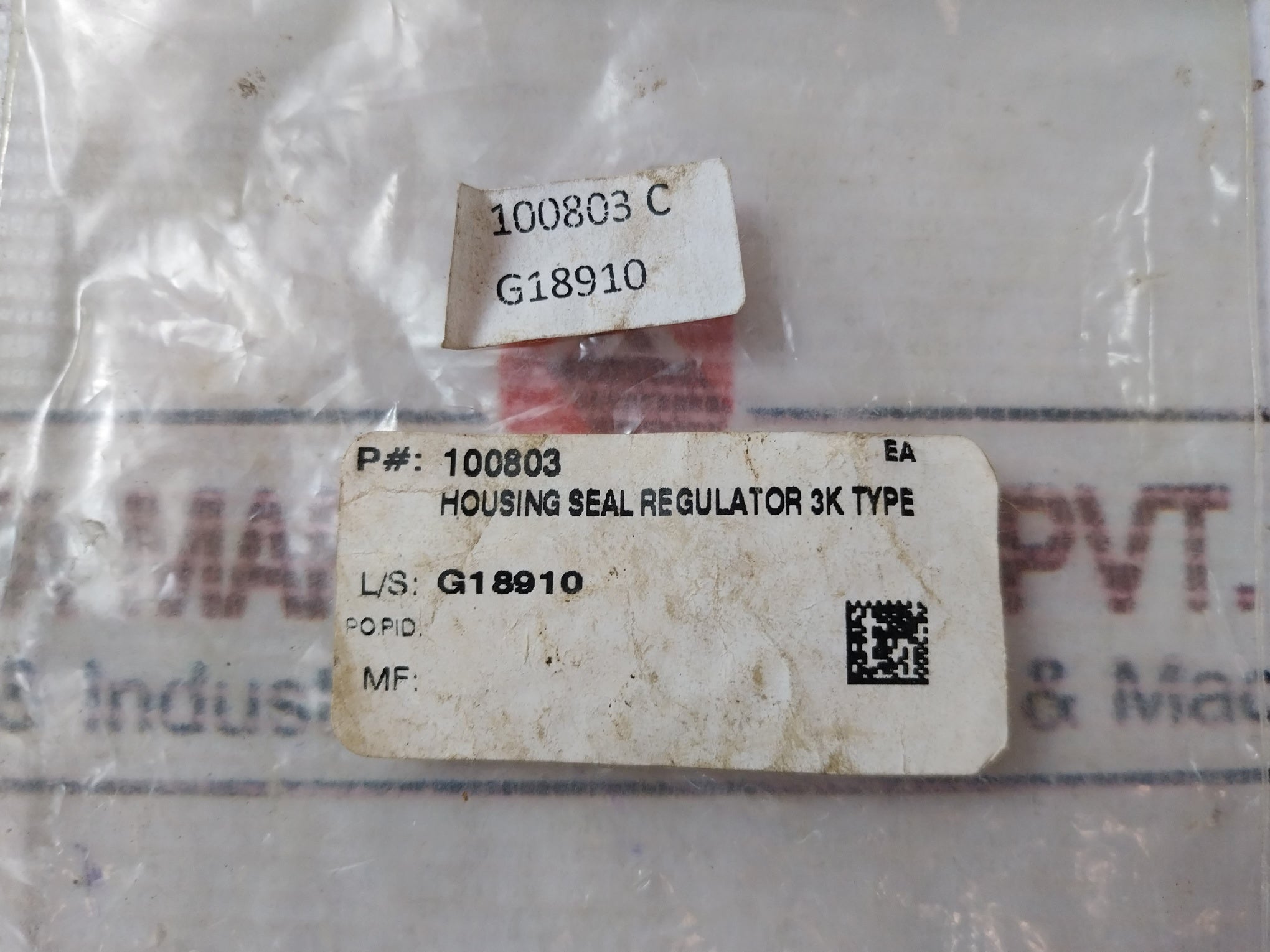 Oceaneering 100803 Housing Seal Regulator 3K Type