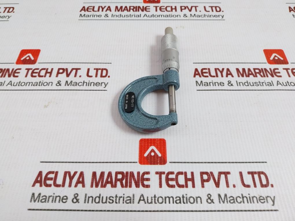 103-177 Analog Outside Micrometer Set Mitutoyo 20°C M110-1"