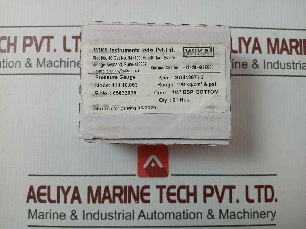 Pressure Gauge 111.10.063 Wika