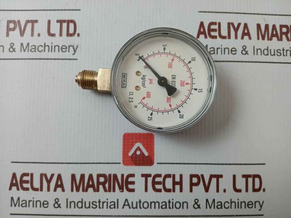 111.10.63 Pressure Gauge 28 Kg/Cm2 & 400 Psi Wika