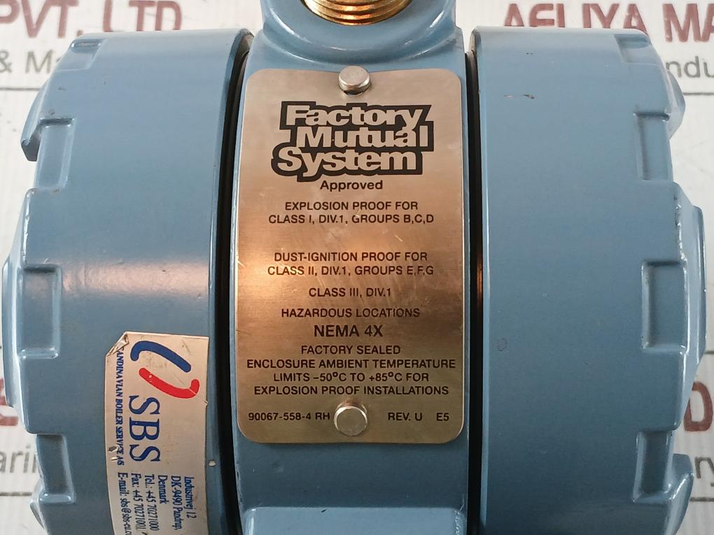 1151 Dp3S22B1L4 Pressure Transmitter Rosemount