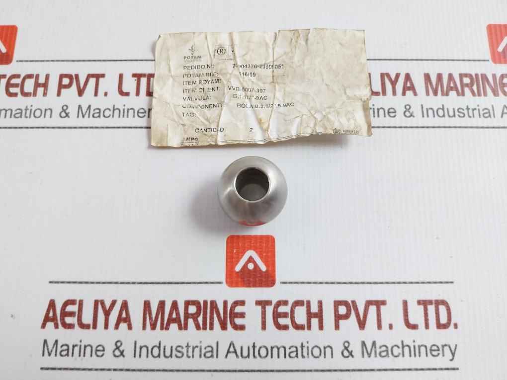 116/09 Steel Valve Ball Ampo Poyam