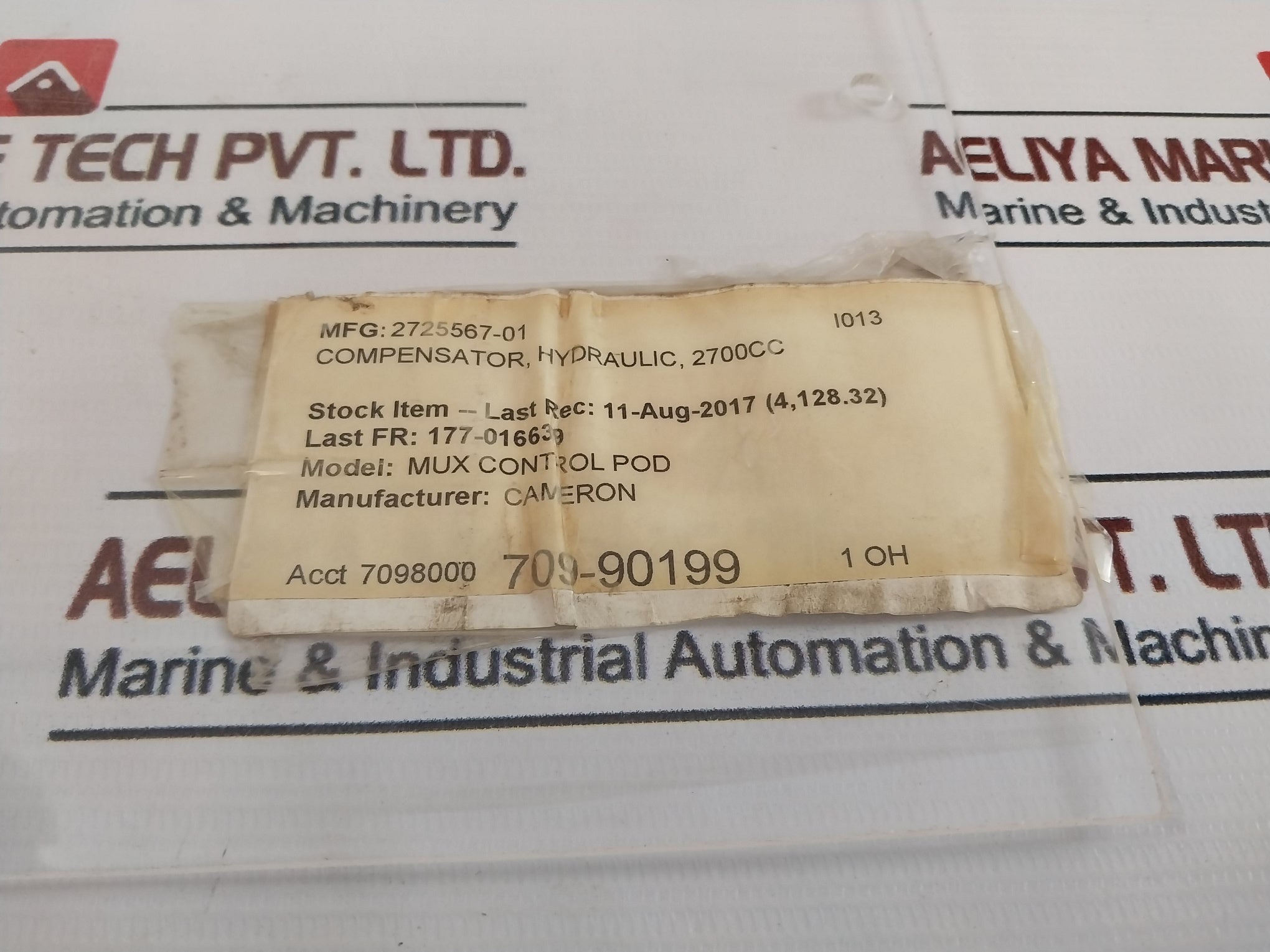Forum Sa-hc-0745-mas-ss-02 Compensator Hydraulic With Sst 2725567-07/2725567-01