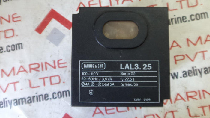 LANDIS & GYR LAL3.25 Program Relay Oil & Gas Burner Sequence Controller