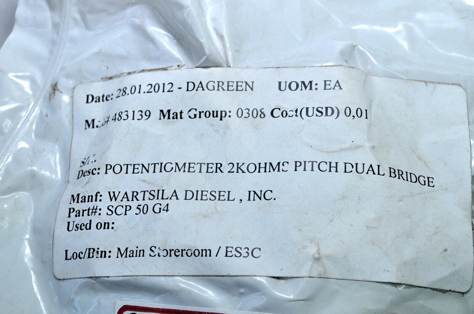 Sakae Scp50g4 Potentiometer