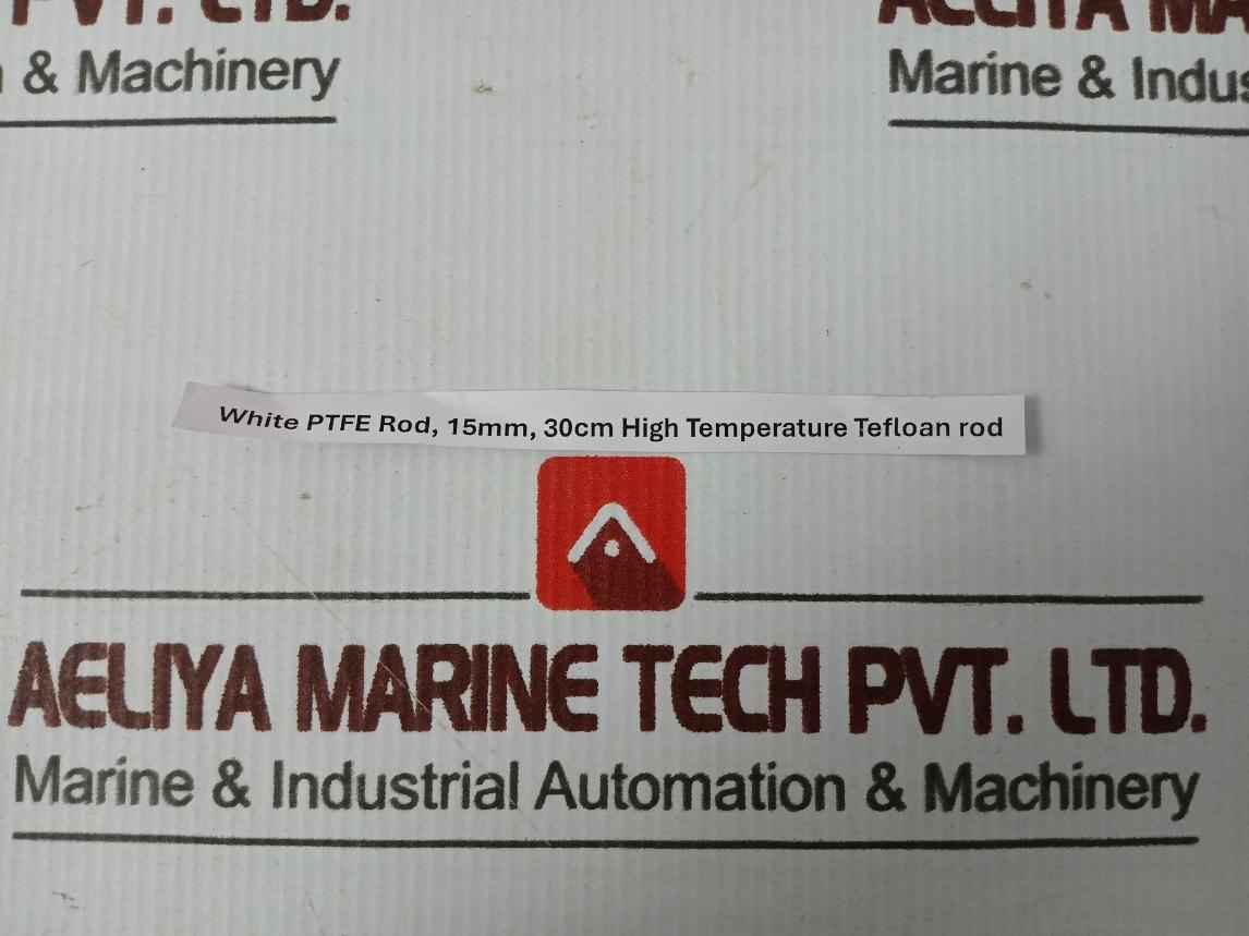 15Mm White Ptfe Rod 30Cm High Temperature