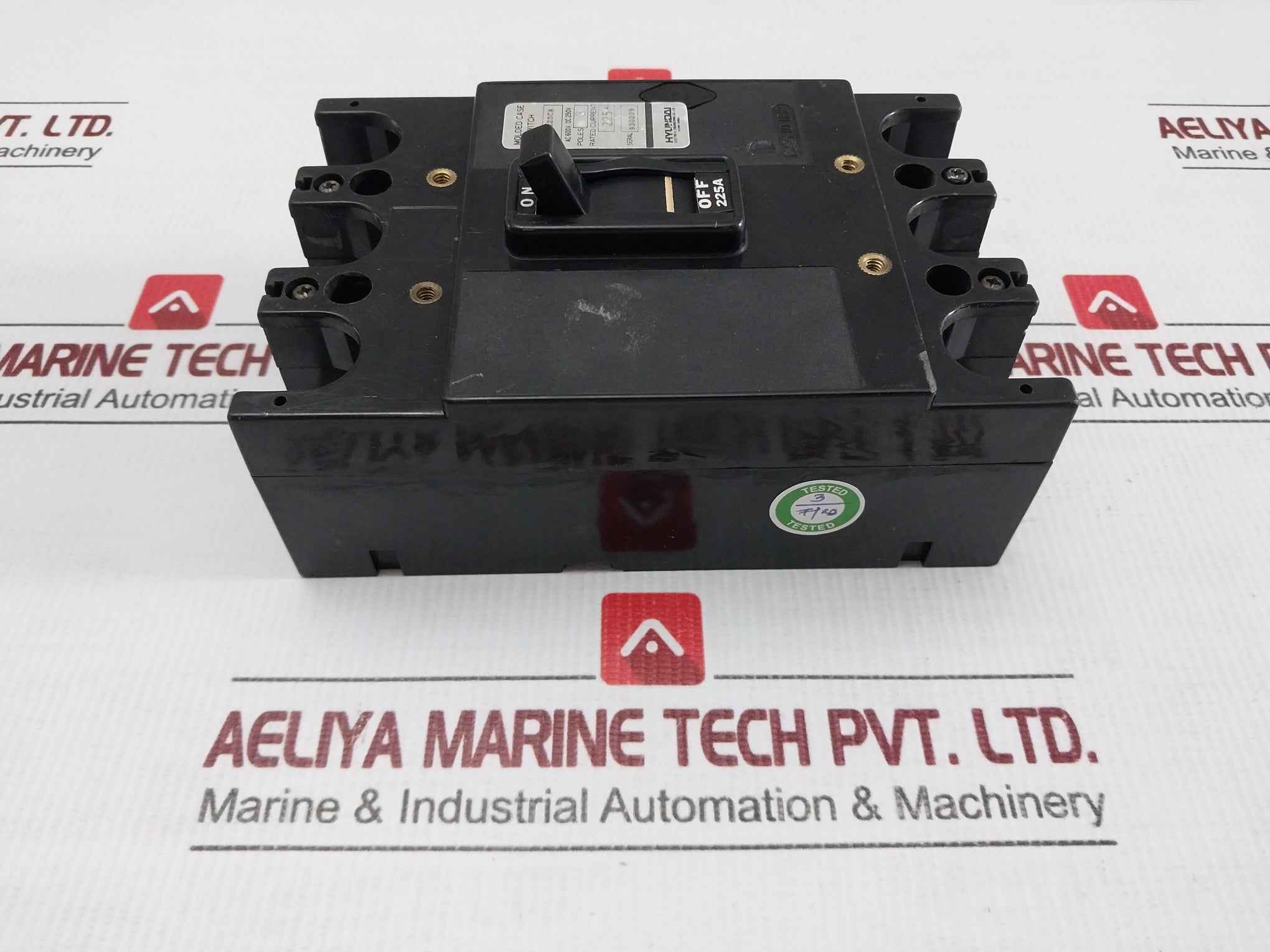 Hyundai 3 Pole Molded Case Switch Ac600V 225A Partno. Hsd-225Ca