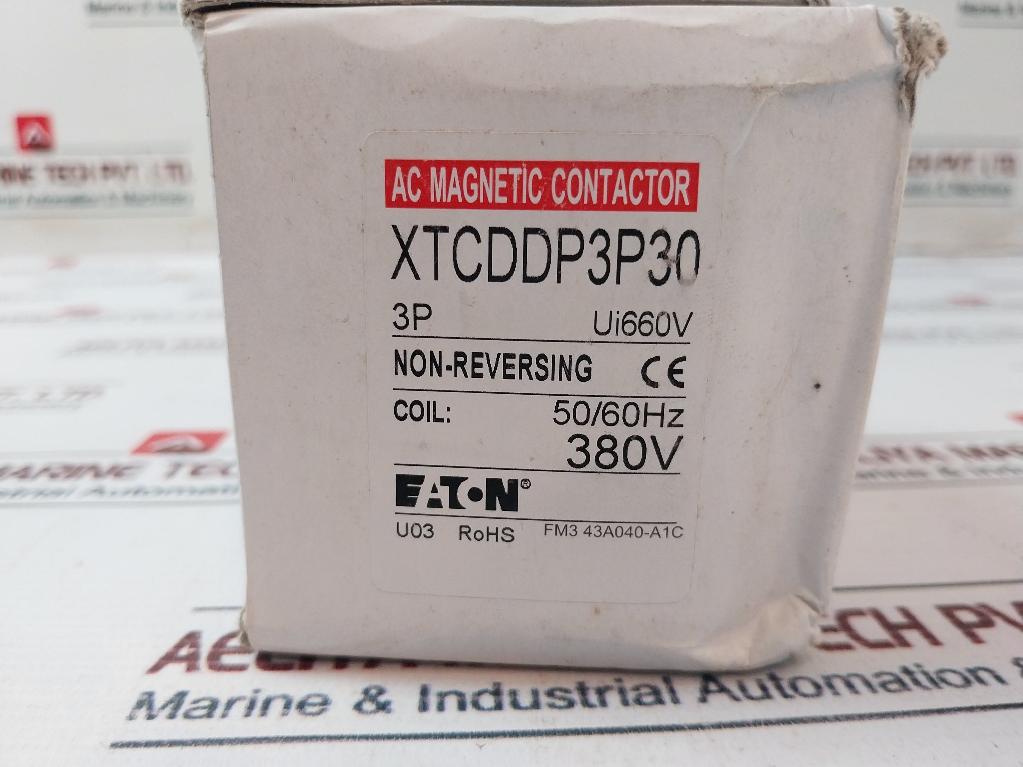 Eaton Xtcddp3P30 Ac Magnetic Contactor 40 Amp 380V 50/60Hz