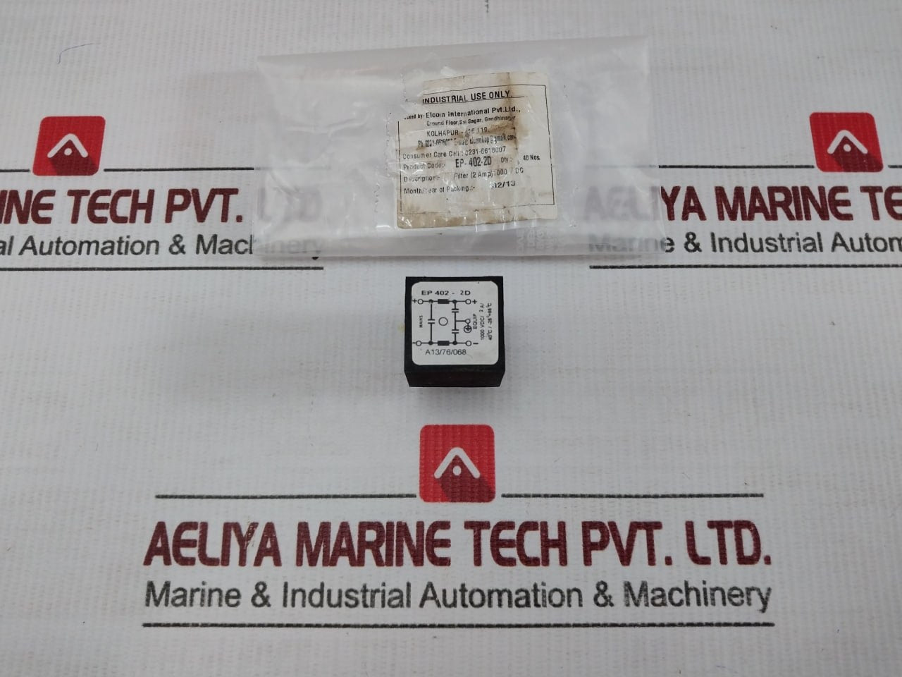 Elcom 1000 Vdc/ 2A Power Line Filter Ep 402-2D