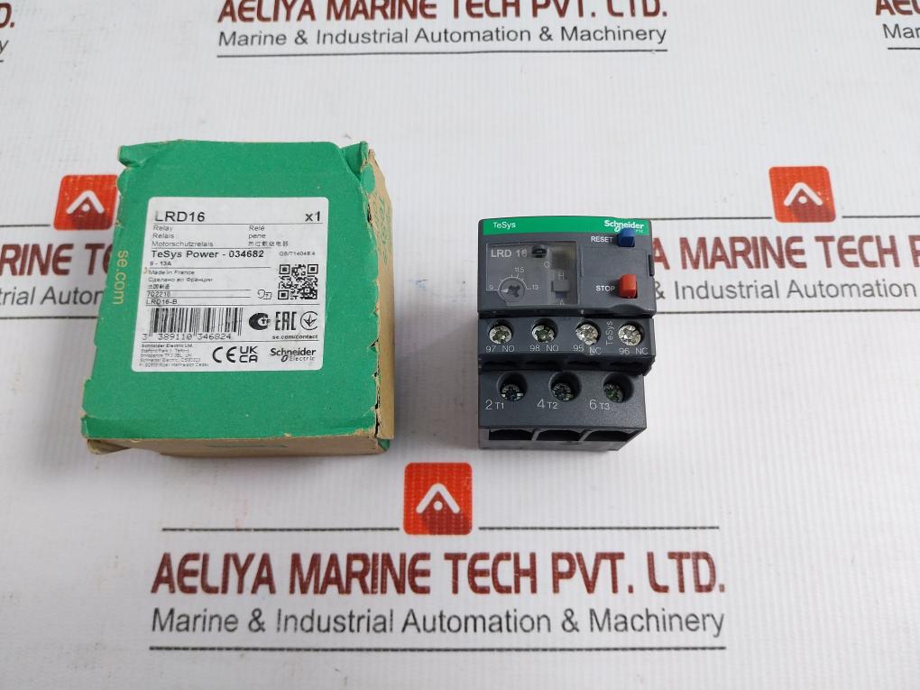 Thermal Overload Relay 600 Vac 50/60Hz 10A Schneider Electric Lrd16