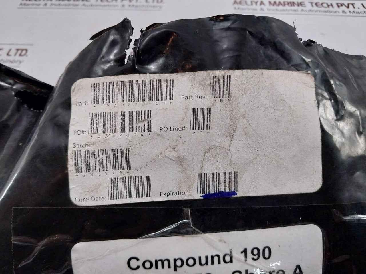 1930710-01 Diaphragm Seal Rev B Hardness 70 Shore A