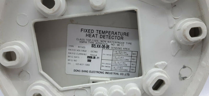 Done Bang Mf50S Fixed Temperature Heat Detector