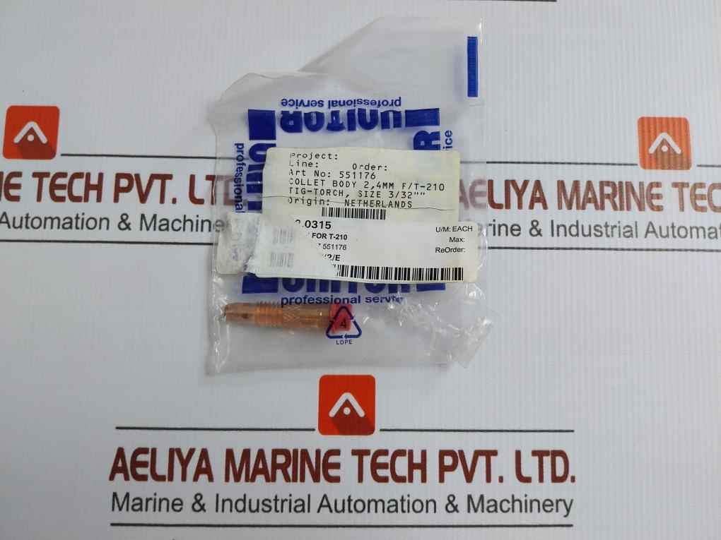 197 551176 Collet Body For Tig Welding Torch 2.4Mm Unitor