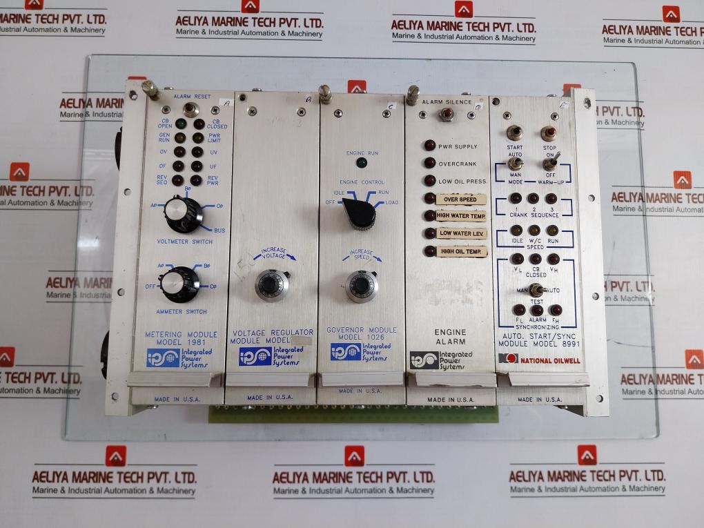 1981 Rack Module 9603, Io16-009603, 1026, 017-002641 Integrated Power Systems