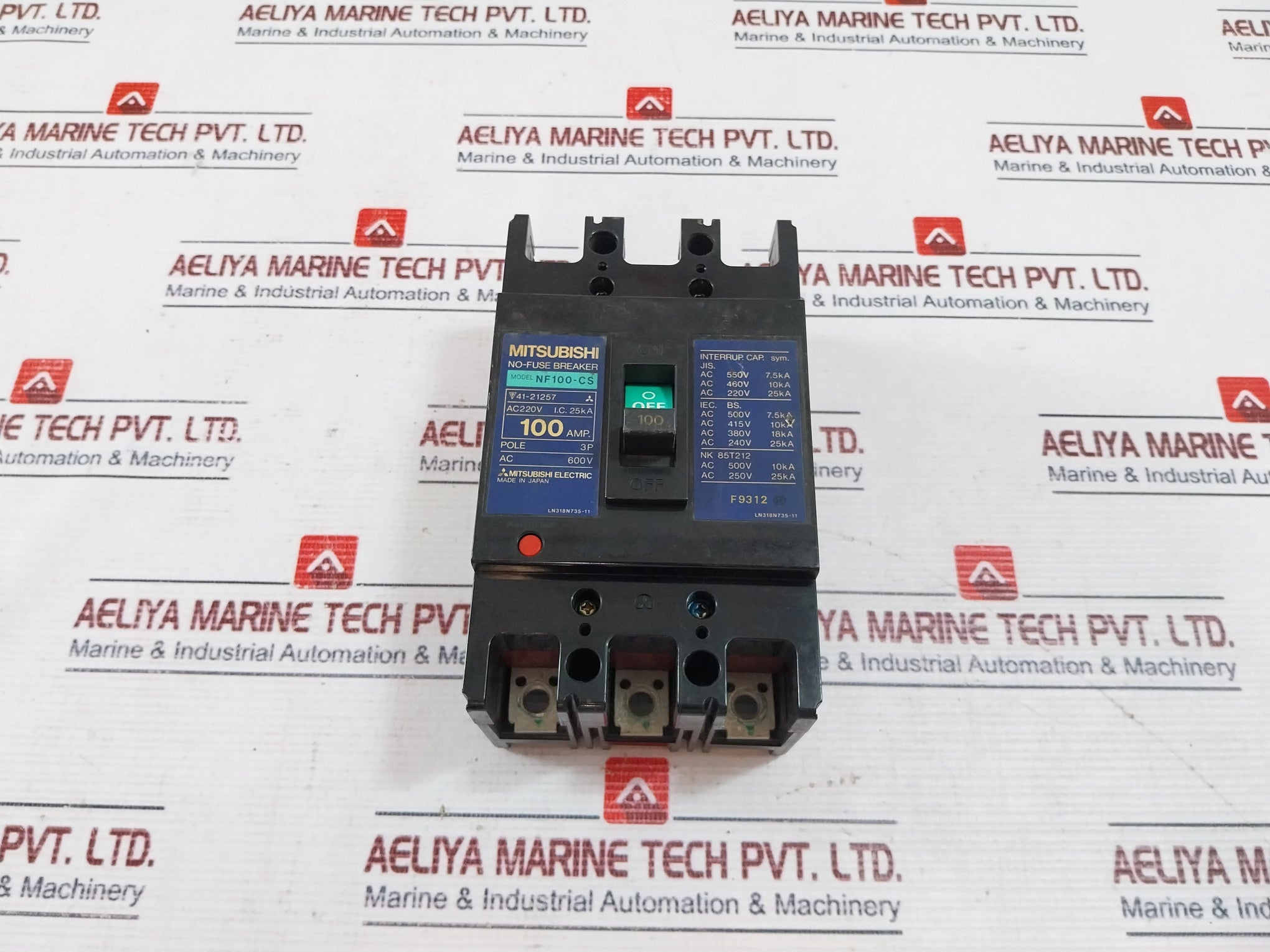Mitsubishi Electric Nf100-cs No-fuse Breaker 100Amp 600V