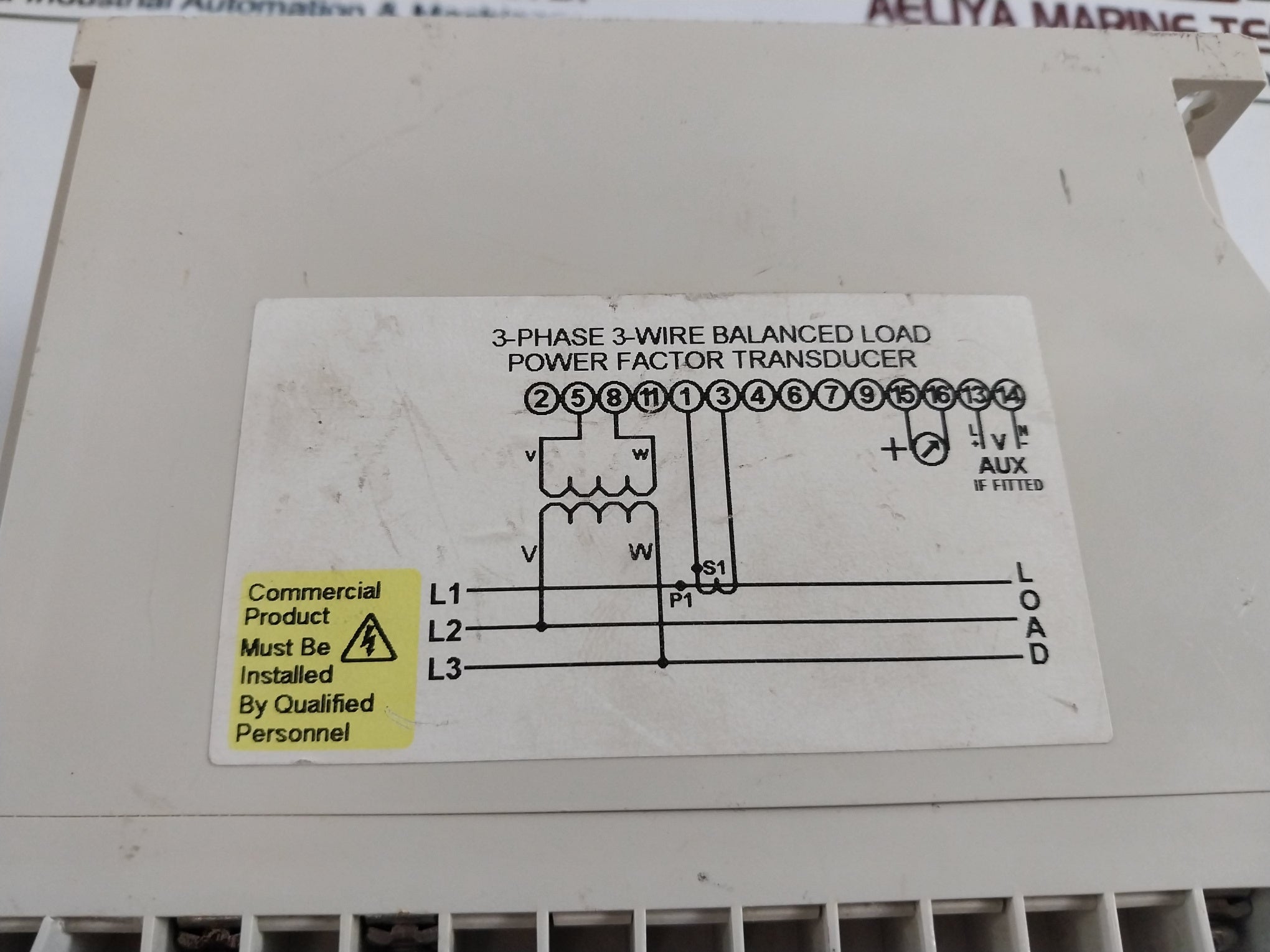Crompton Instruments 256-tftw 3-phase Balanced Load Power Factor Transducer