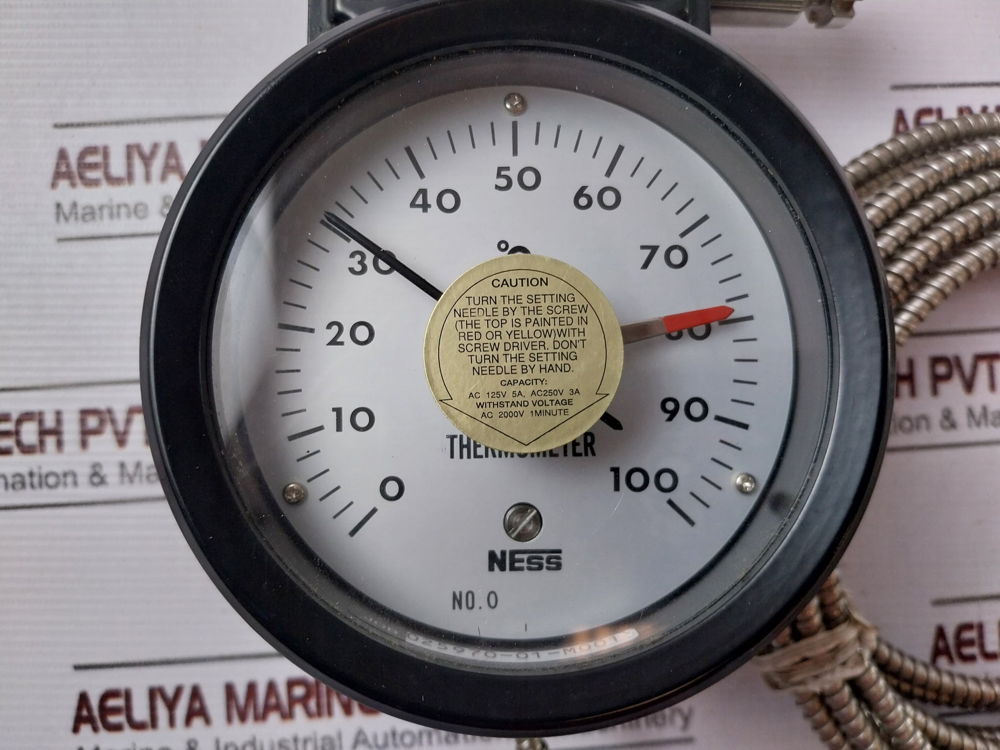 Nesstech Tus-m1Tr-s Thermometer 0-100°C Ac 125V 5A, Ac250V 3A