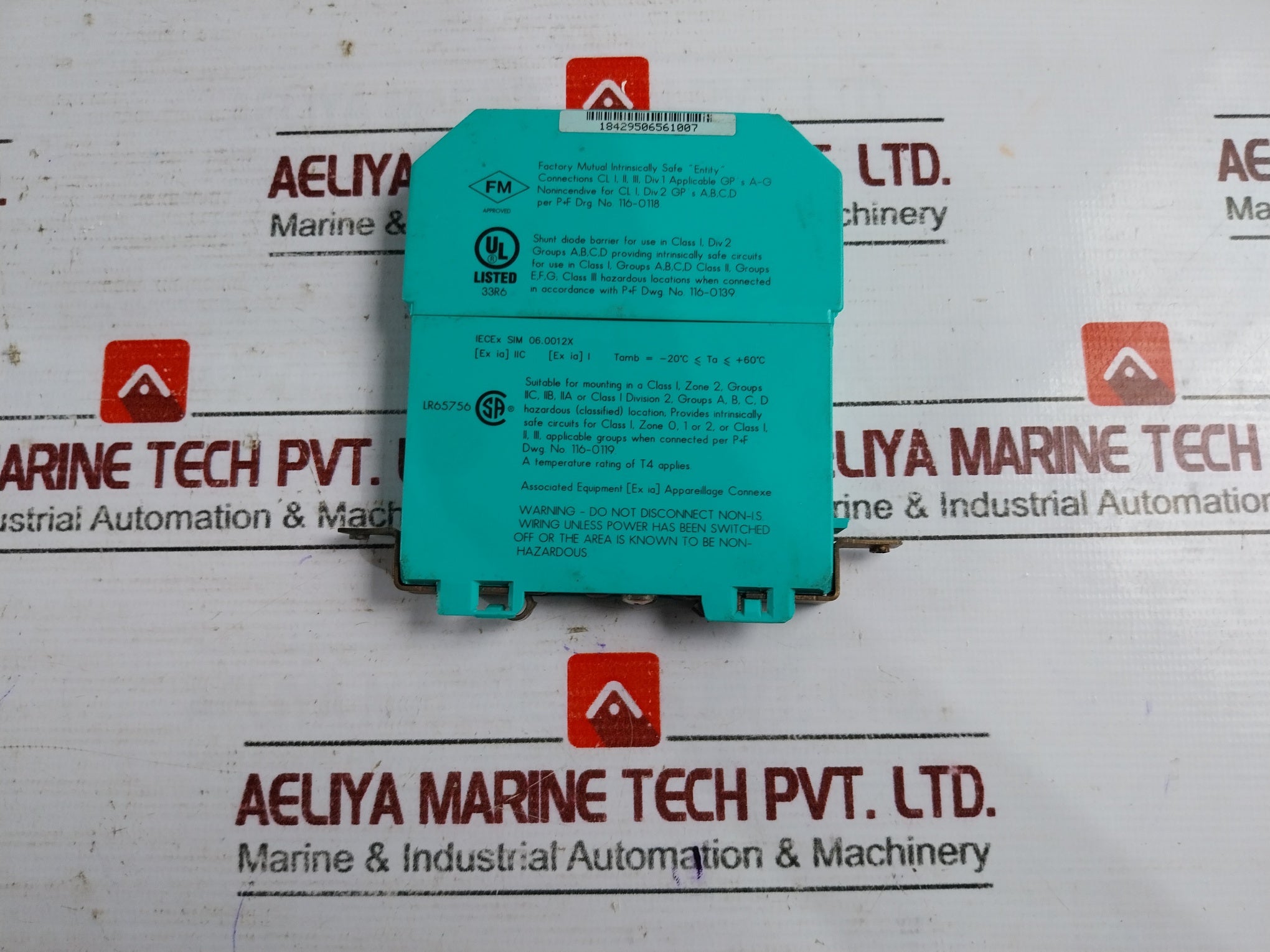 Pepperl +Fuchs Z966.H Safe Snap Zener Barrier Z-series 12V 163Ma Atex Class I