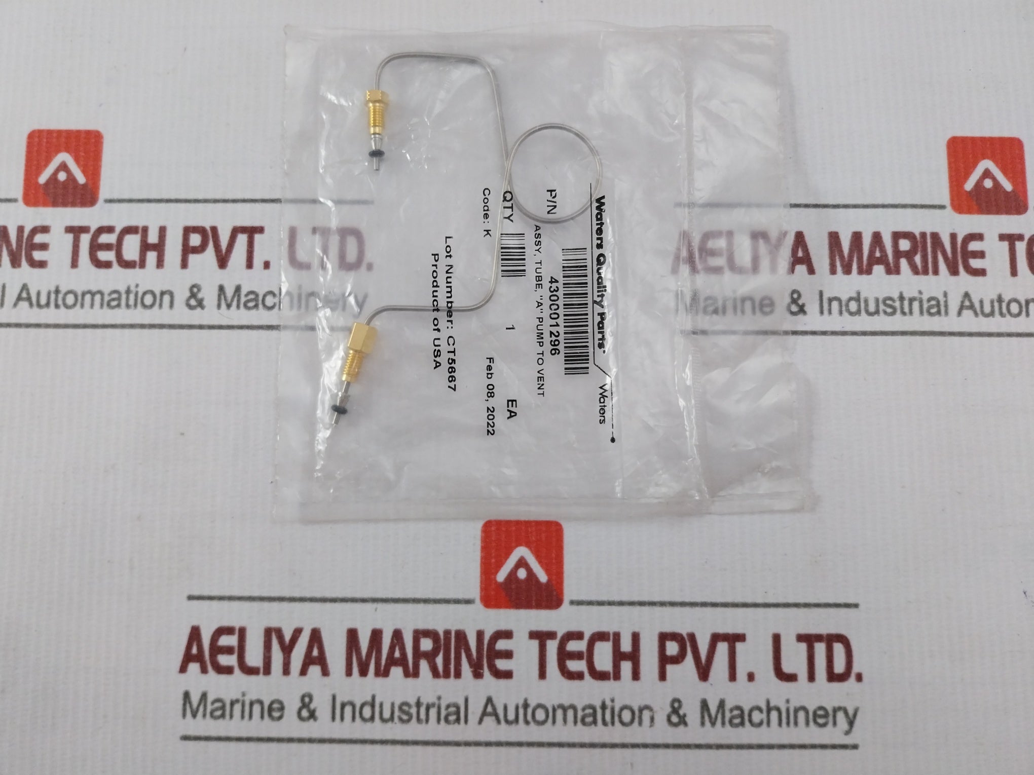 Waters 430001296 Assembly Tube "A" Pump To Vent