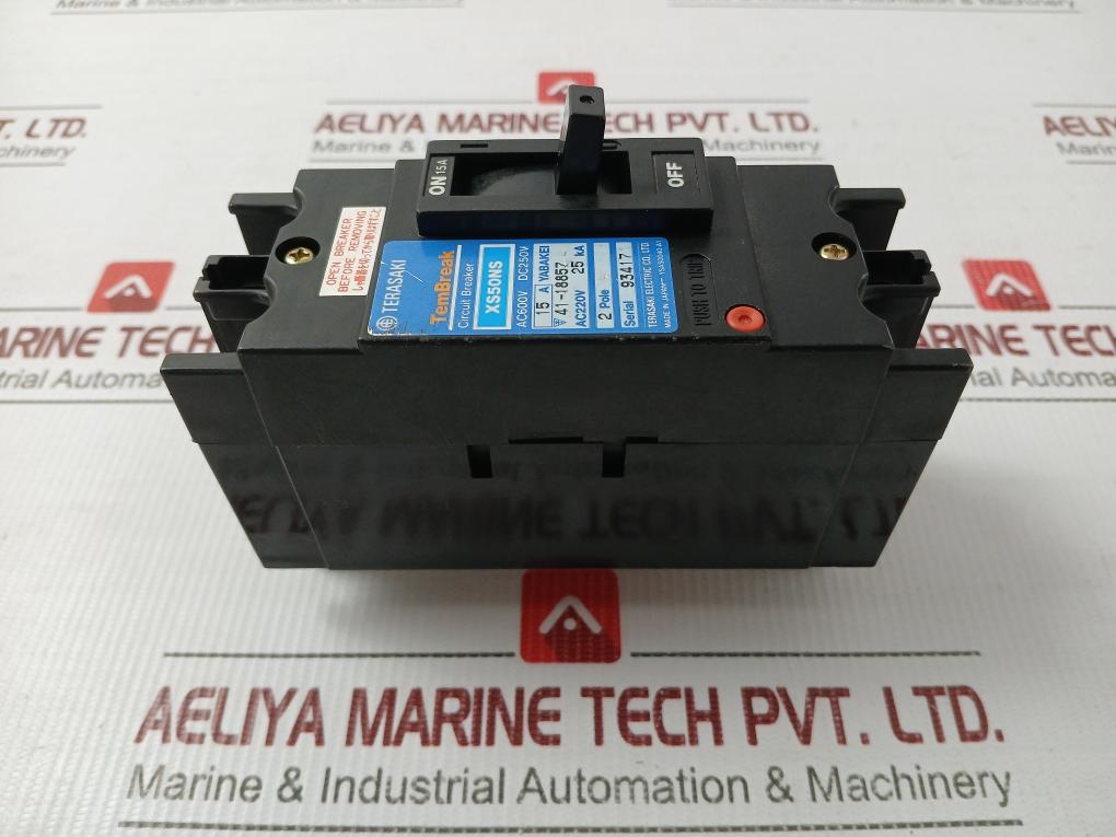 2-pole Circuit Breaker Xs50Ns Terasaki Electric Ac600V Dc250V