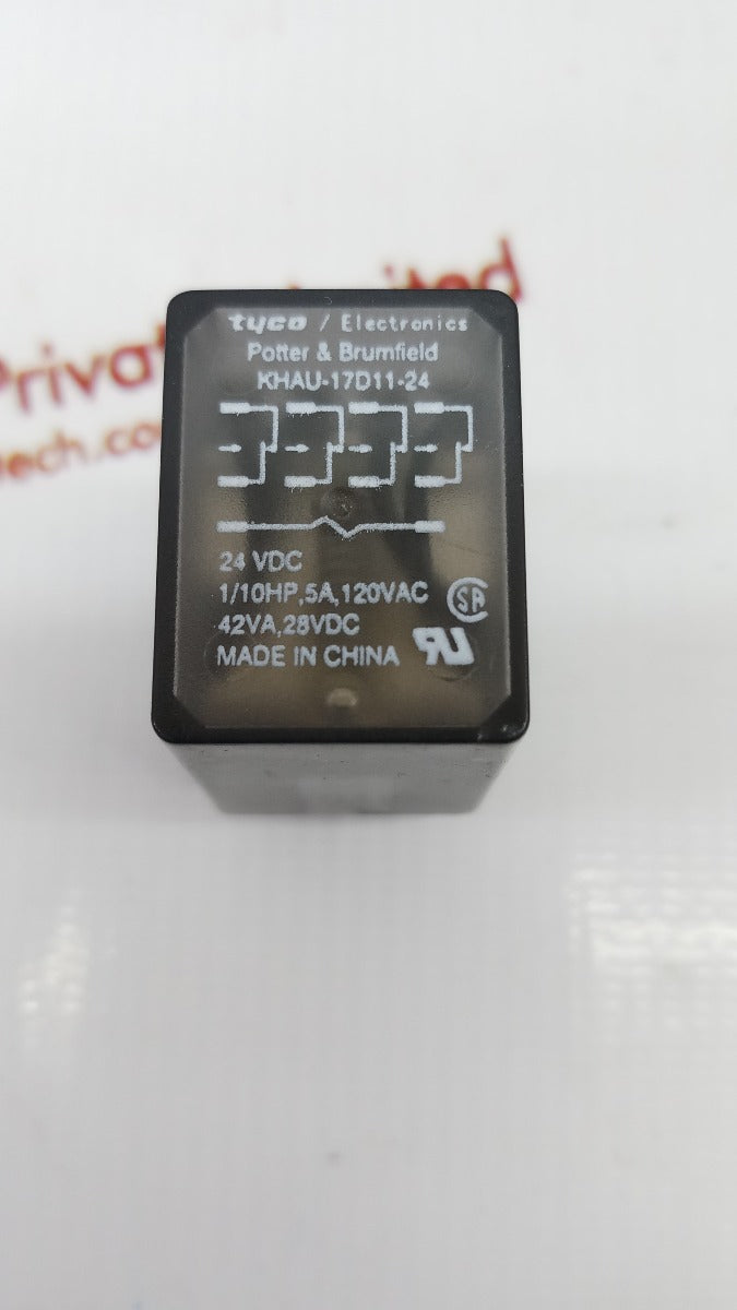 Lot Of 5X Tyco Electronics Khau-17D11-24 Coil Relay 42VA 28VDC