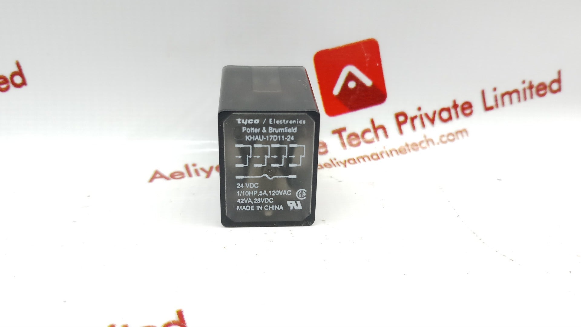 Lot Of 5X Tyco Electronics Khau-17D11-24 Coil Relay 42VA 28VDC