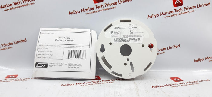 Est Siga-sb Detector Base 9301601977 See387019P Rev.9.0