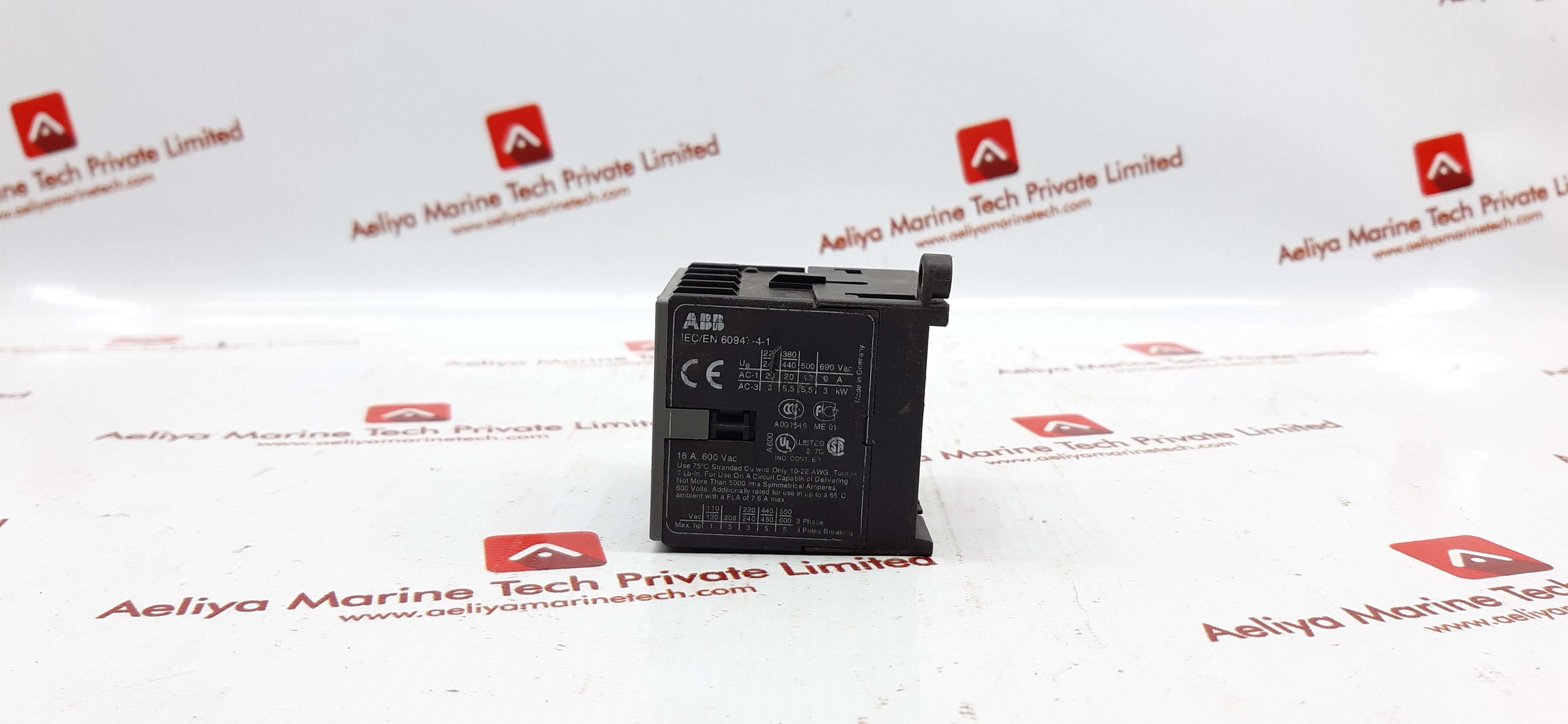 Lot of 3X Abb Bc7-40-00 16a,600 Vac Mini Contactor