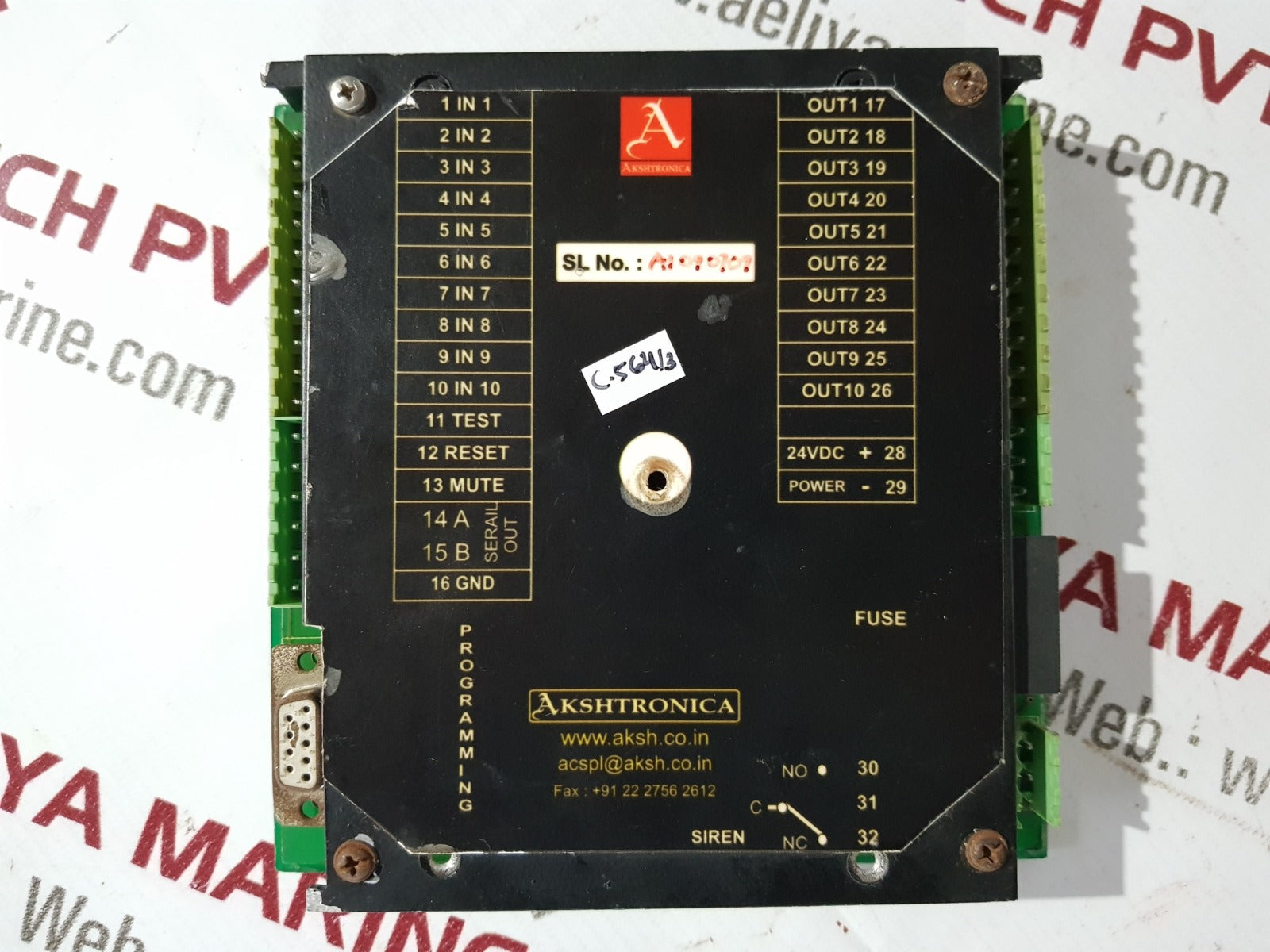 Akshtronica Pla 10 Alarm Annunciator